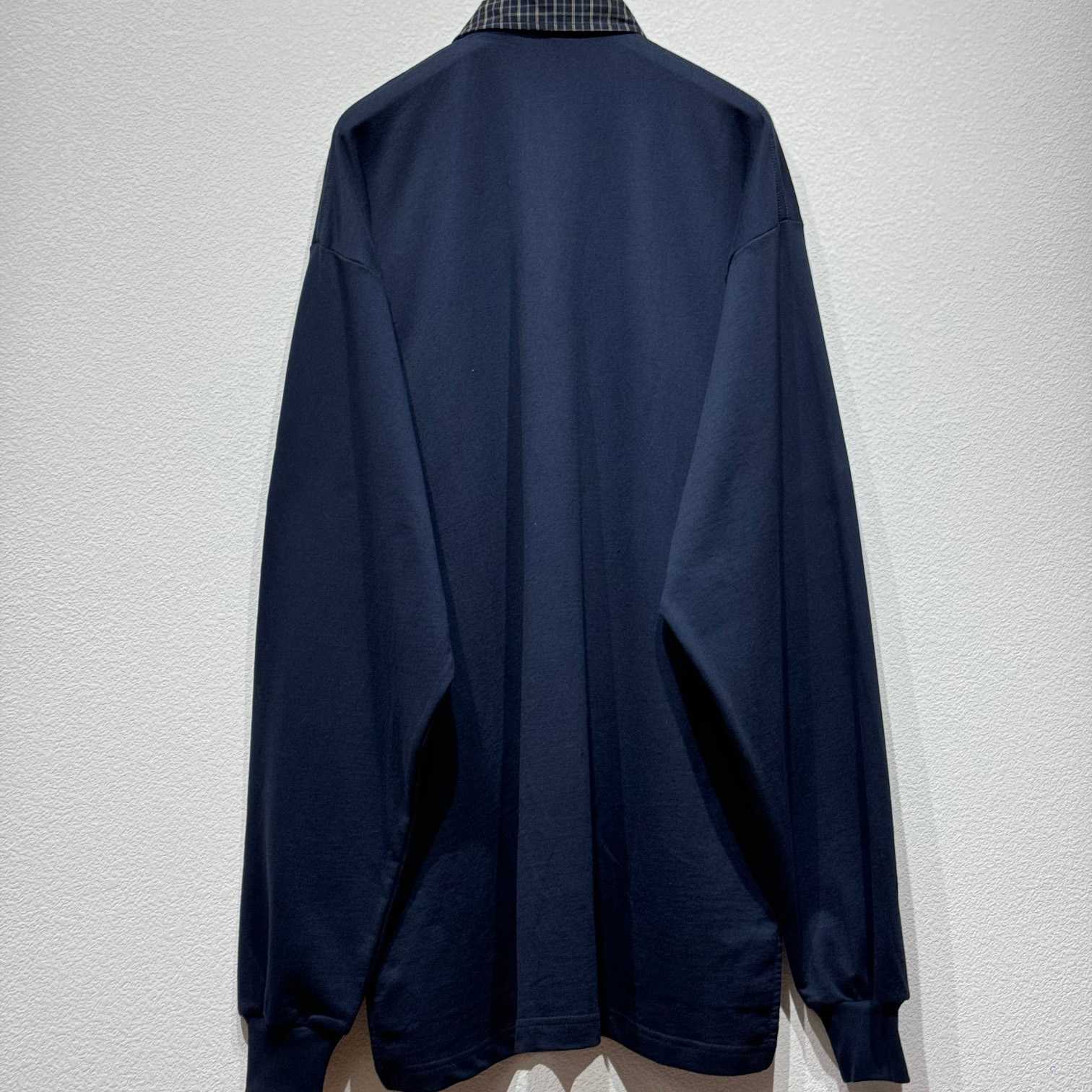 Balenciaga Unity Sport Long Sleeve Shirt Collar Polo In Faded Black - DopestKickz