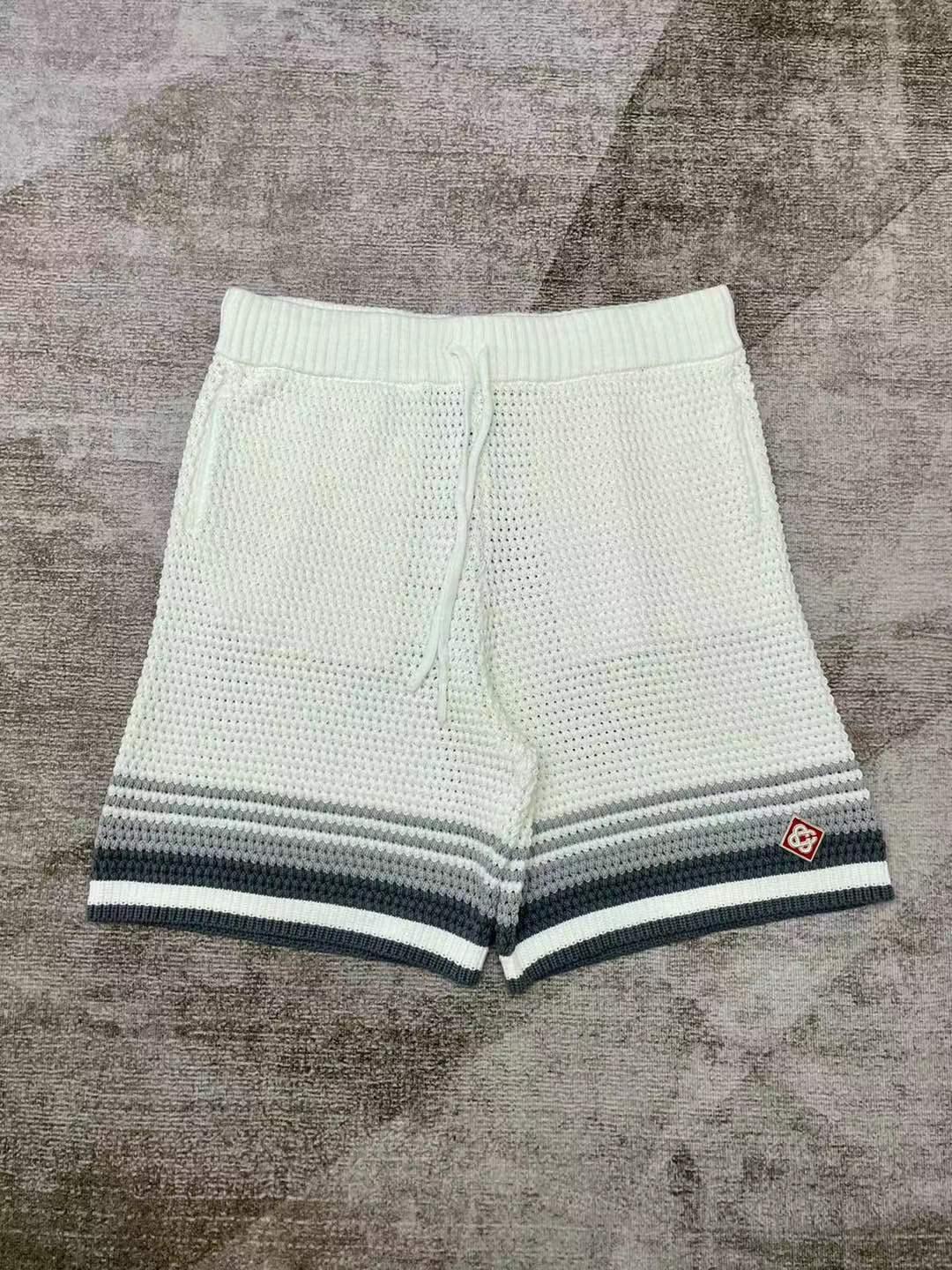 Casablanca Wavy Knit Cotton Shorts   - DopestKickz