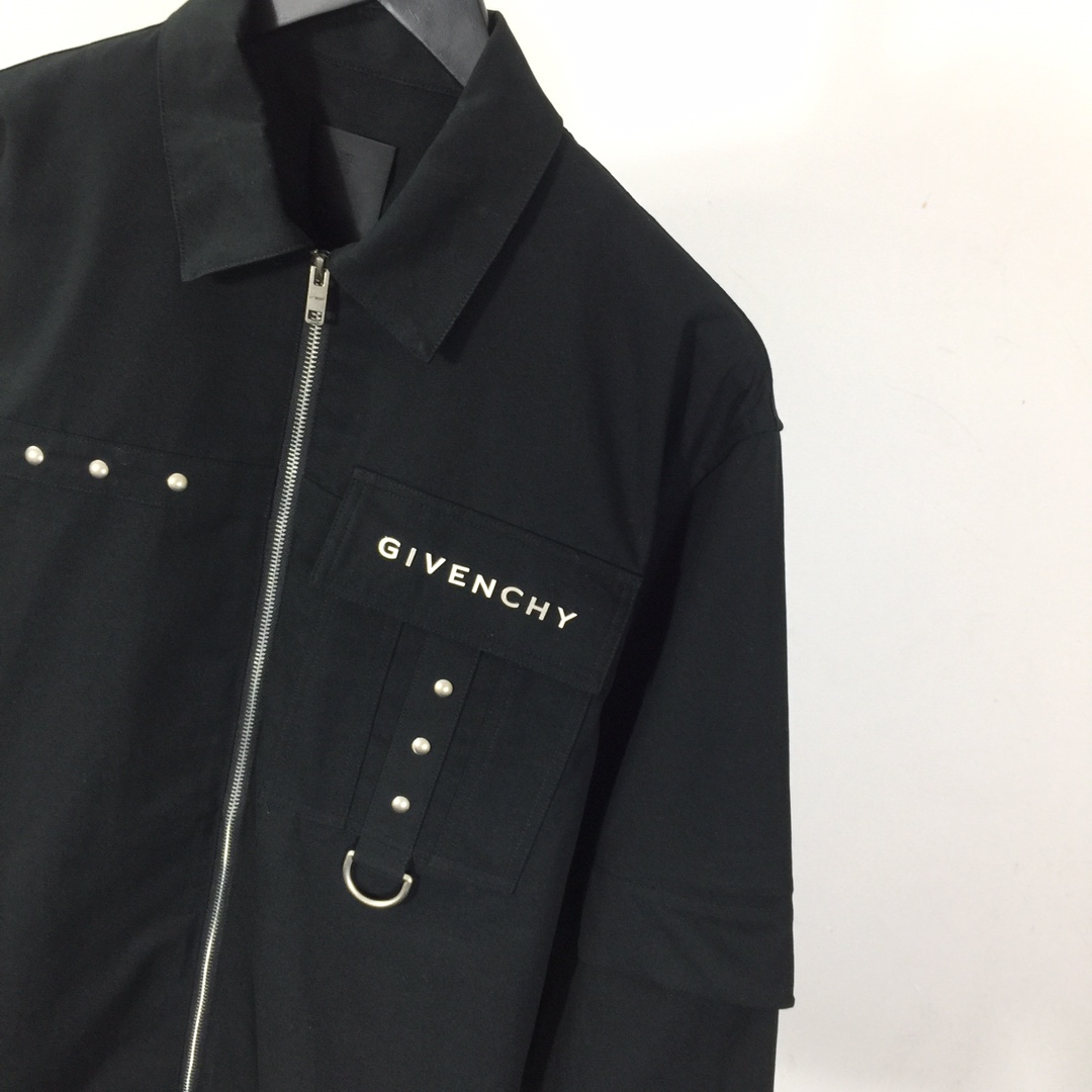 Givenchy Zip-up Cotton Shirt - DopestKickz
