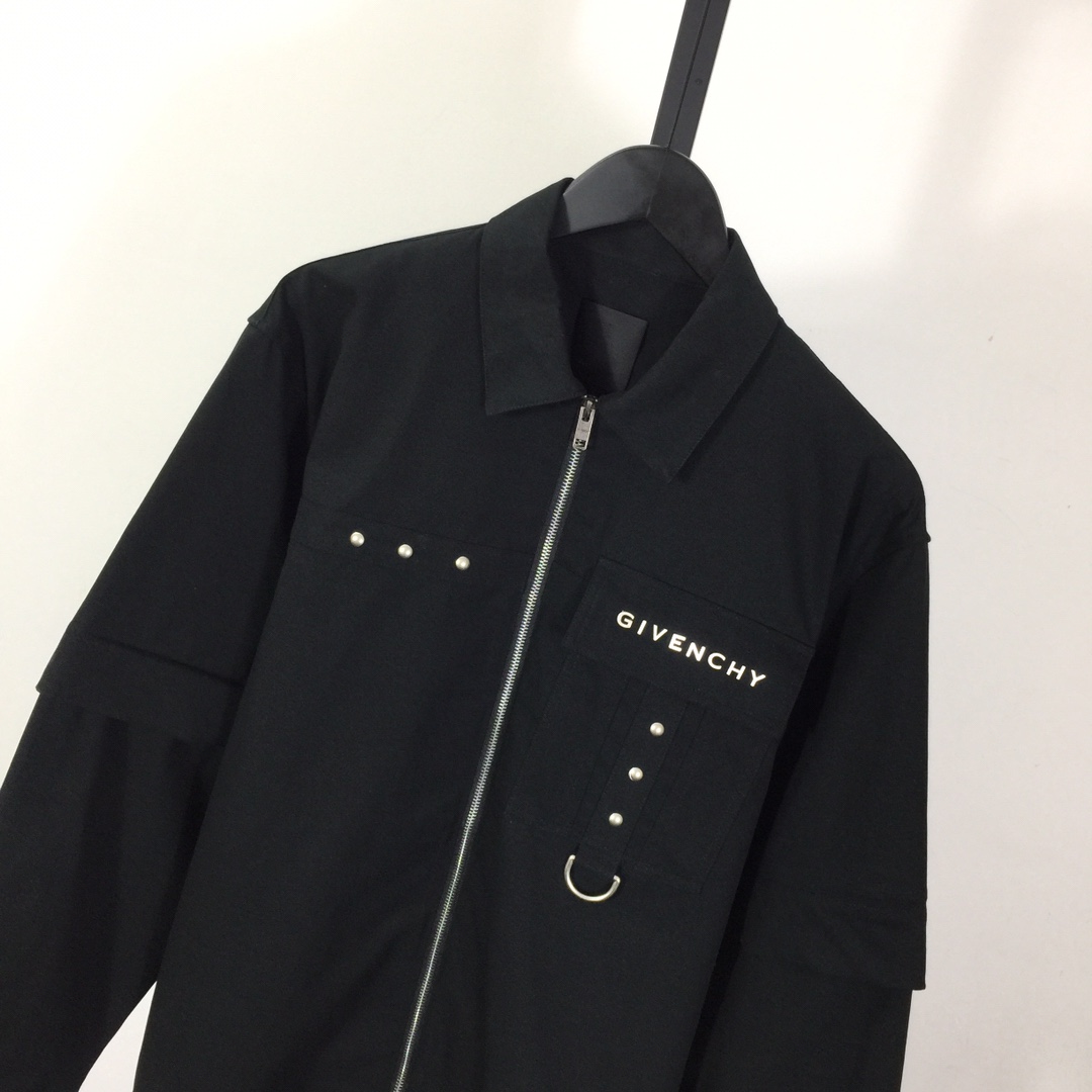 Givenchy Zip-up Cotton Shirt - DopestKickz