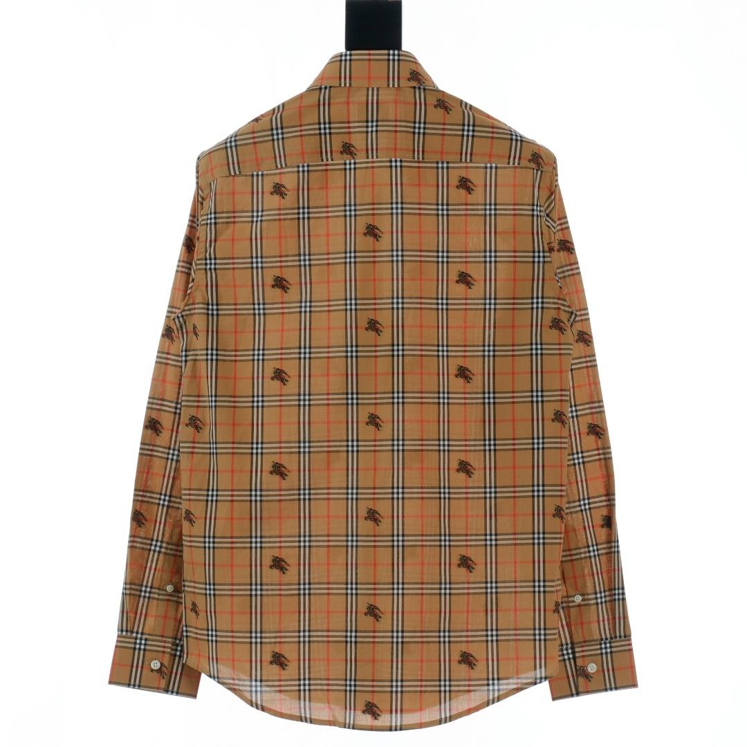 Burberry Equestrian Knight Check Cotton Shirt  - DopestKickz