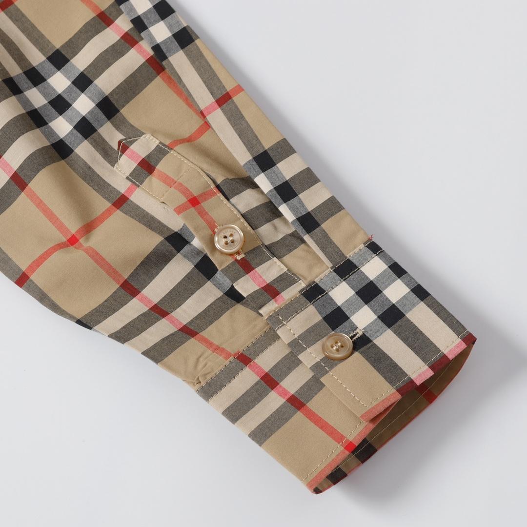 Burberry  Check Stretch Cotton Shirt - DopestKickz