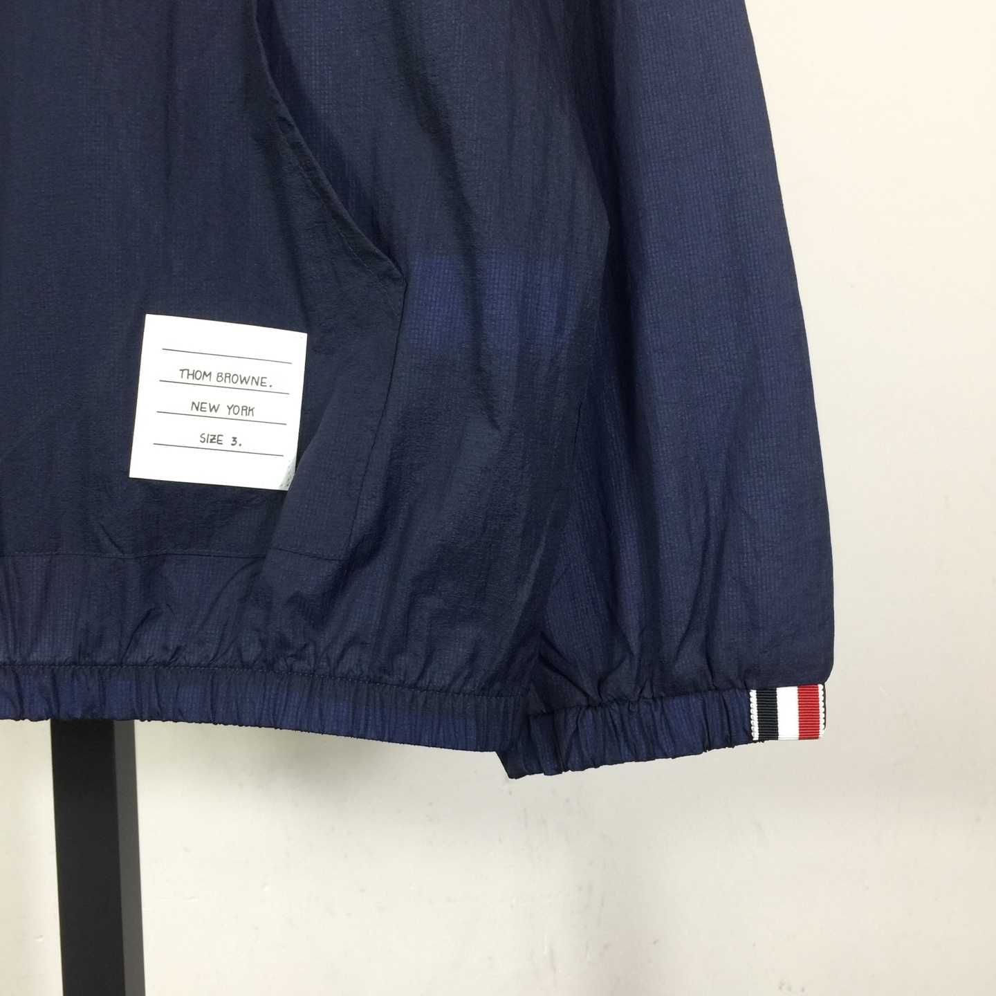 Thom Browne Back Bar Three-Color Sunscreen Long Sleeve Jacket - DopestKickz