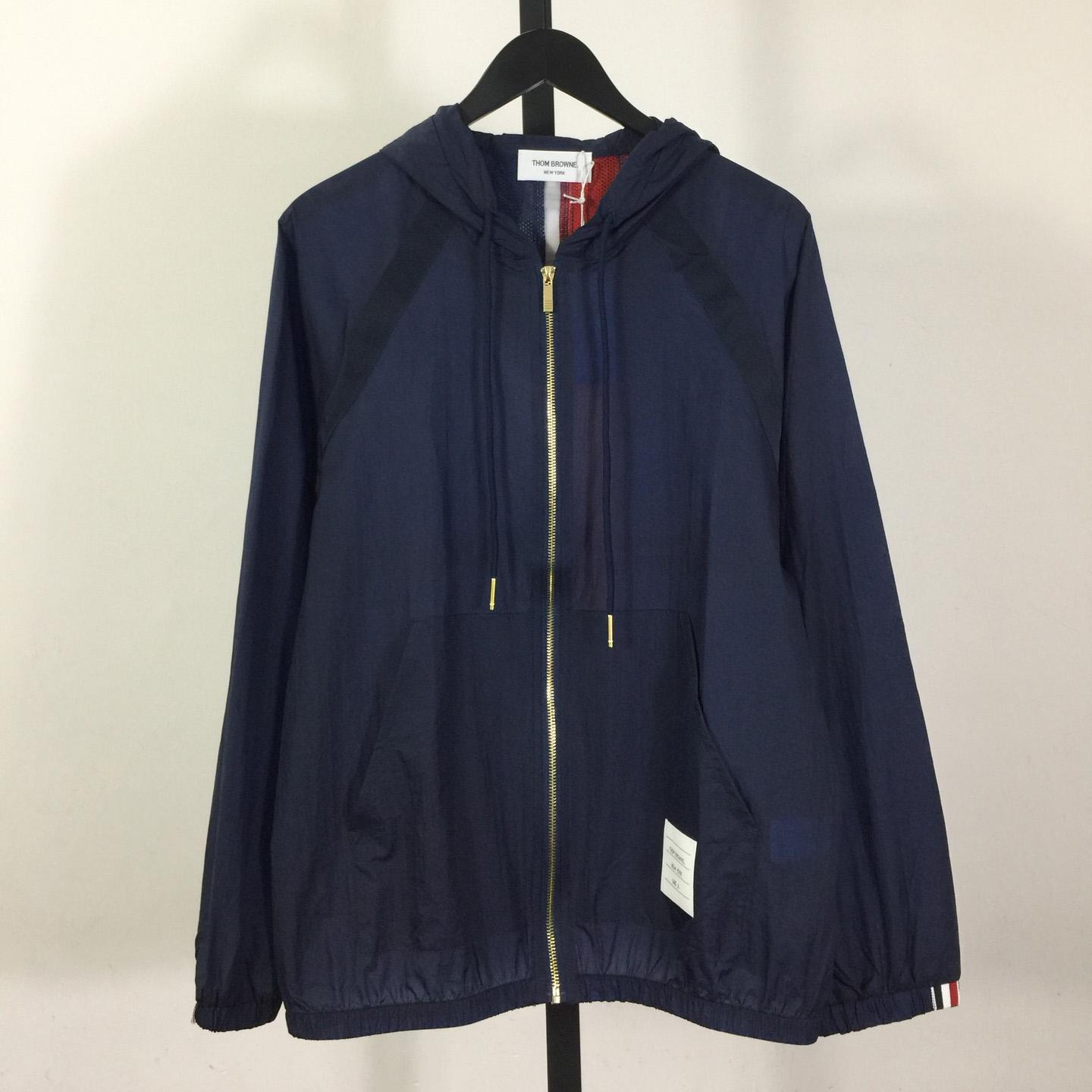 Thom Browne Back Bar Three-Color Sunscreen Long Sleeve Jacket - DopestKickz