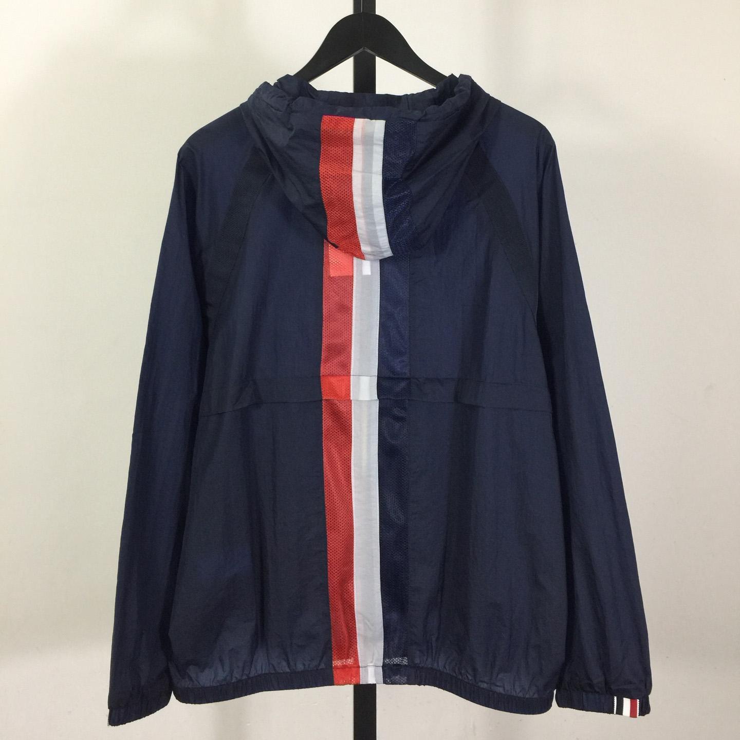 Thom Browne Back Bar Three-Color Sunscreen Long Sleeve Jacket - DopestKickz