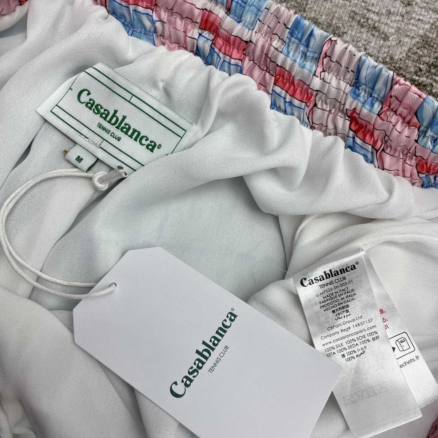 Casablanca Le Plongeon Silk Shorts   CA3517 - DopestKickz