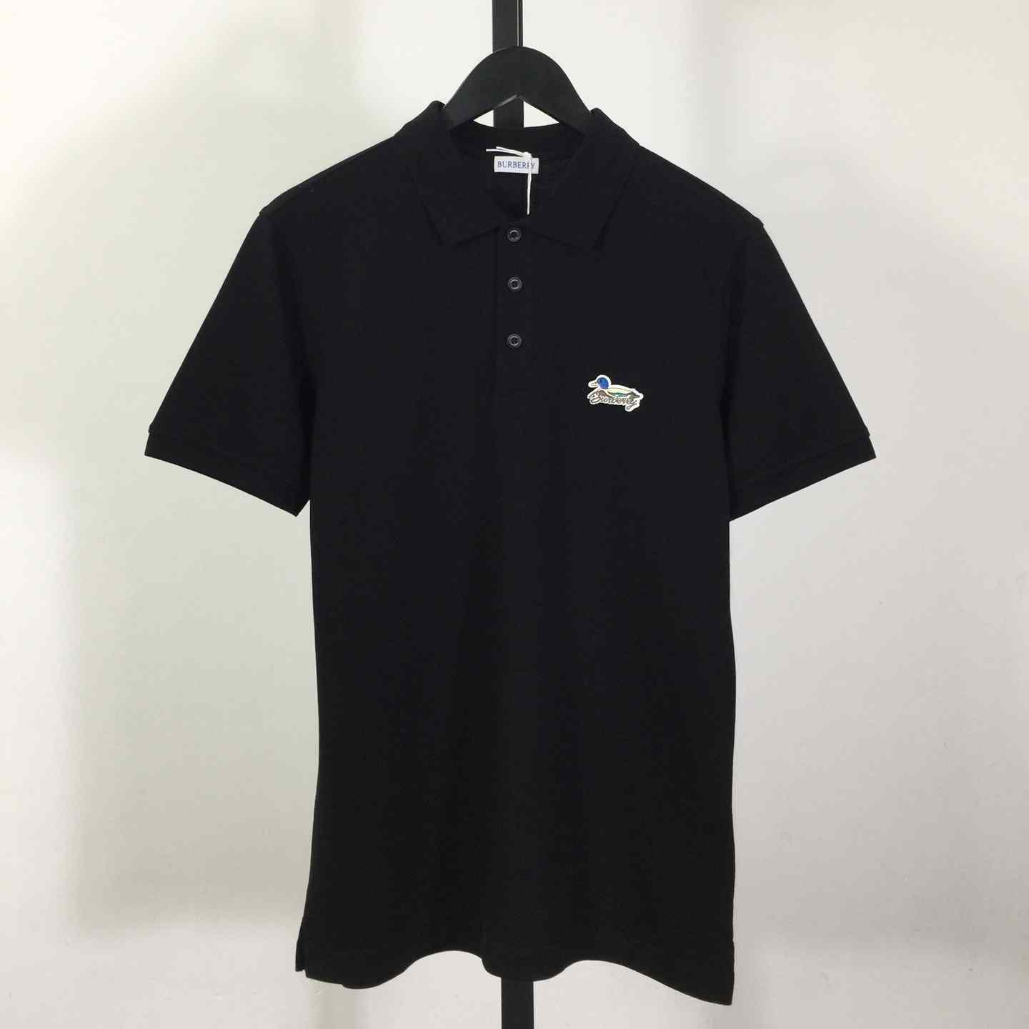 Cotton Polo Shirt In Black - DopestKickz