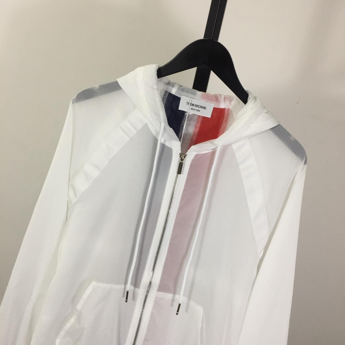 Thom Browne Back Bar Three-Color Sunscreen Long Sleeve Jacket - DopestKickz