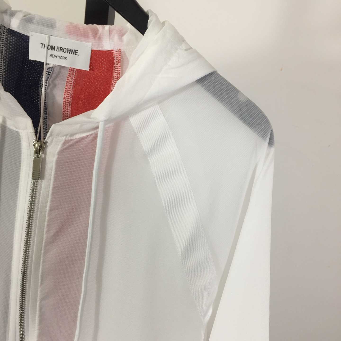 Thom Browne Back Bar Three-Color Sunscreen Long Sleeve Jacket - DopestKickz