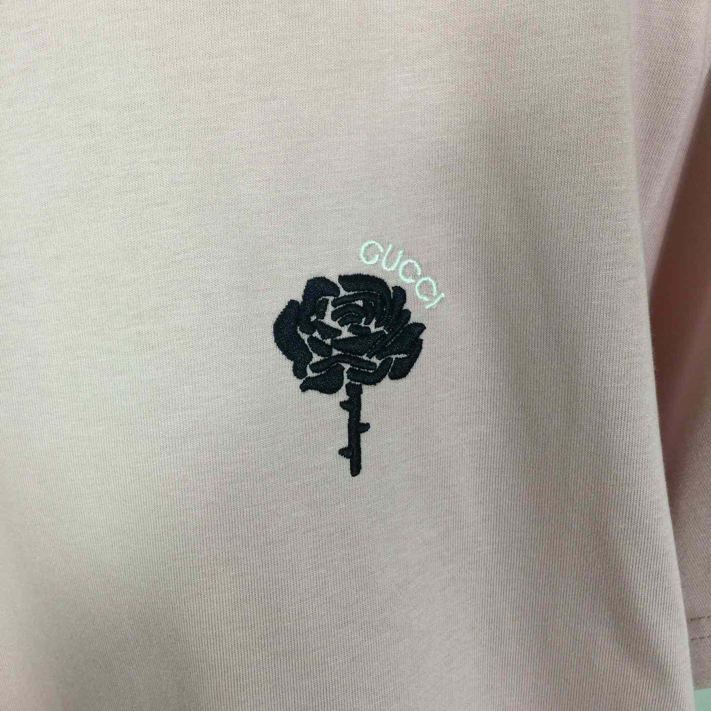 Gucci Cotton Jersey T-Shirt With Embroidery - DopestKickz