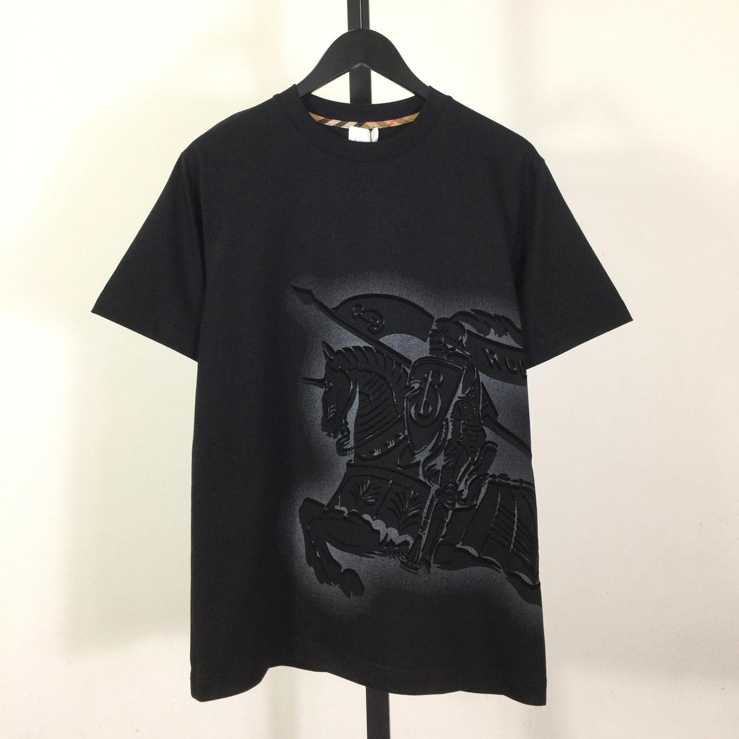 Burberry Black EKD Cotton T-shirt - DopestKickz