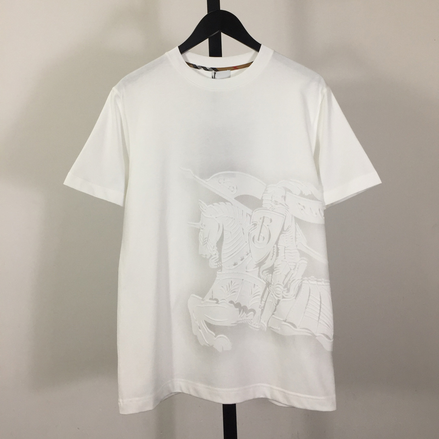 Burberry White EKD Cotton T-shirt - DopestKickz