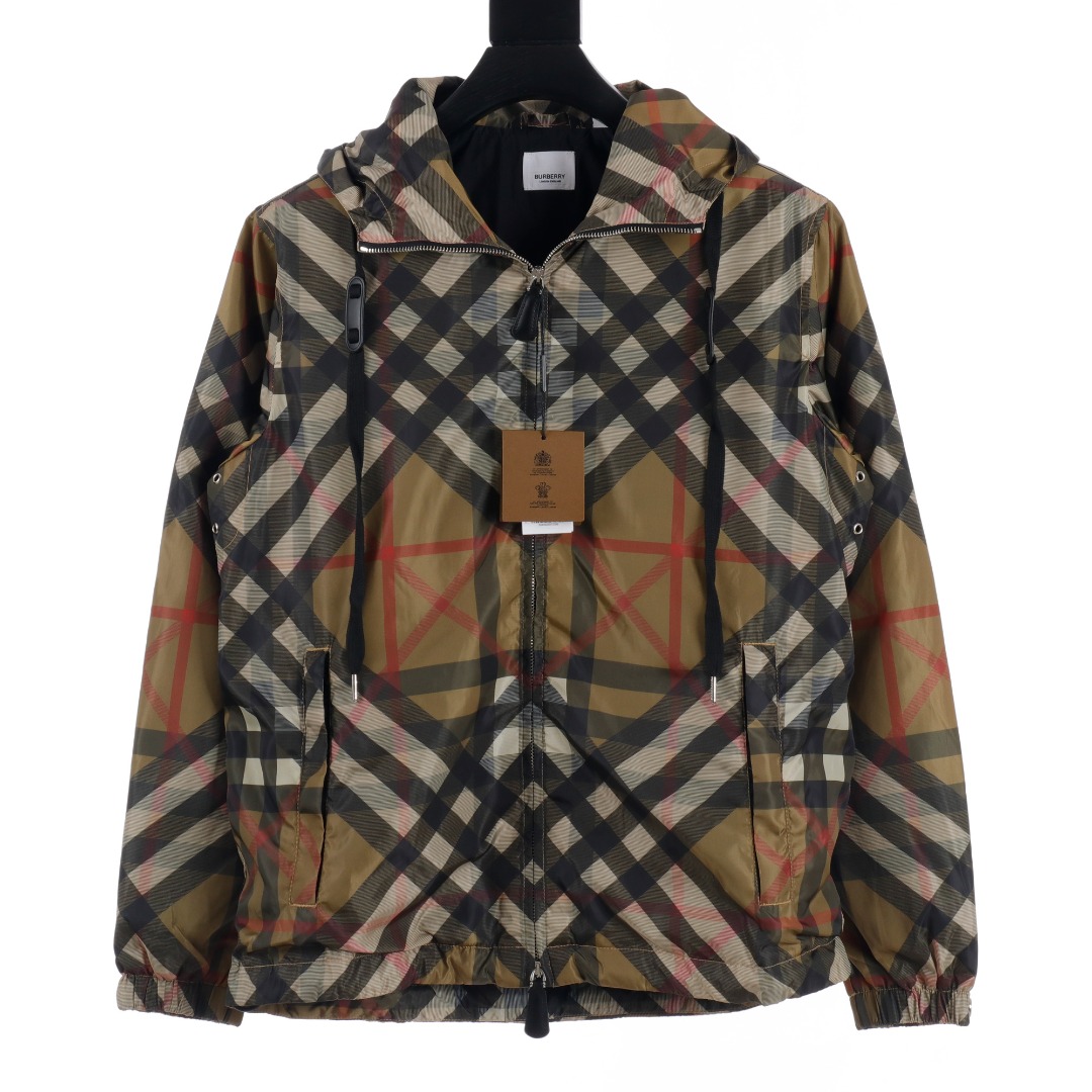 Burberry Check Nylon Jacket  - DopestKickz
