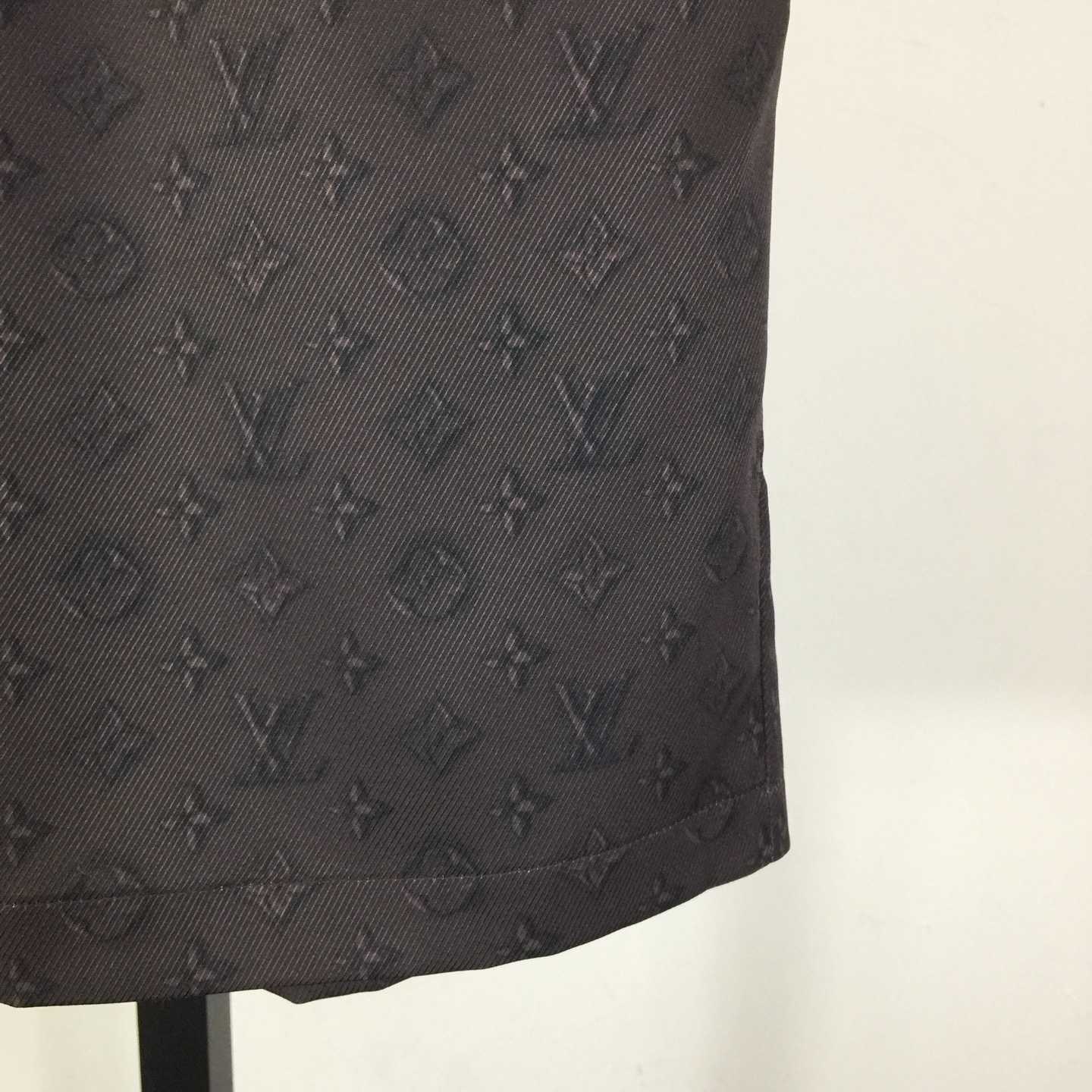 Louis Vuitton Printed Monogram Silk Shorts   1AHCD3 - DopestKickz