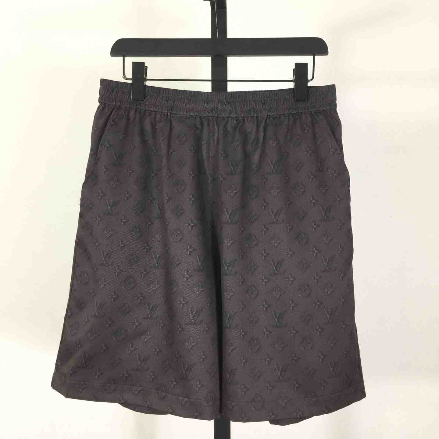 Louis Vuitton Printed Monogram Silk Shorts   1AHCD3 - DopestKickz