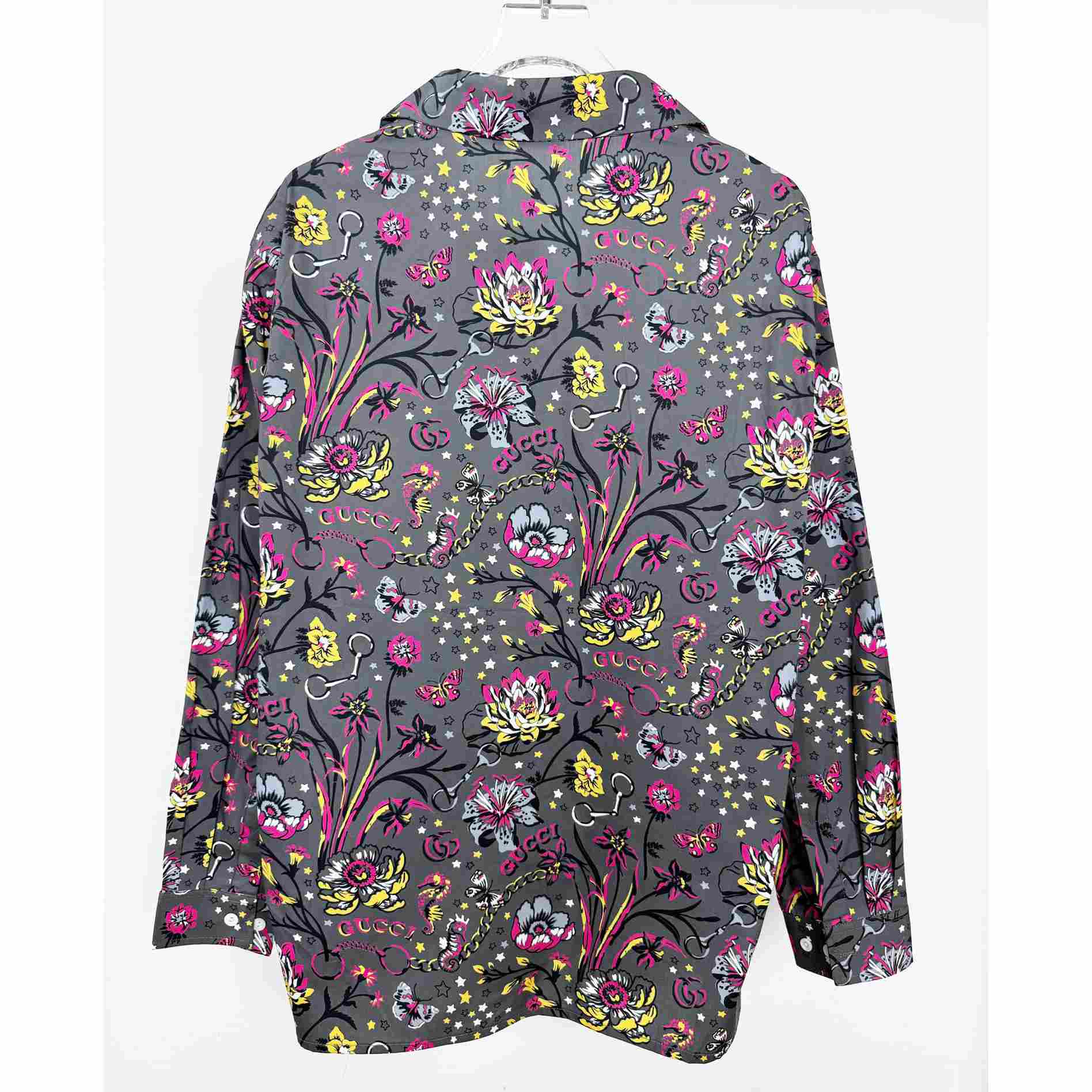 Gucci Punk Floral-print Cotton Shirt - DopestKickz
