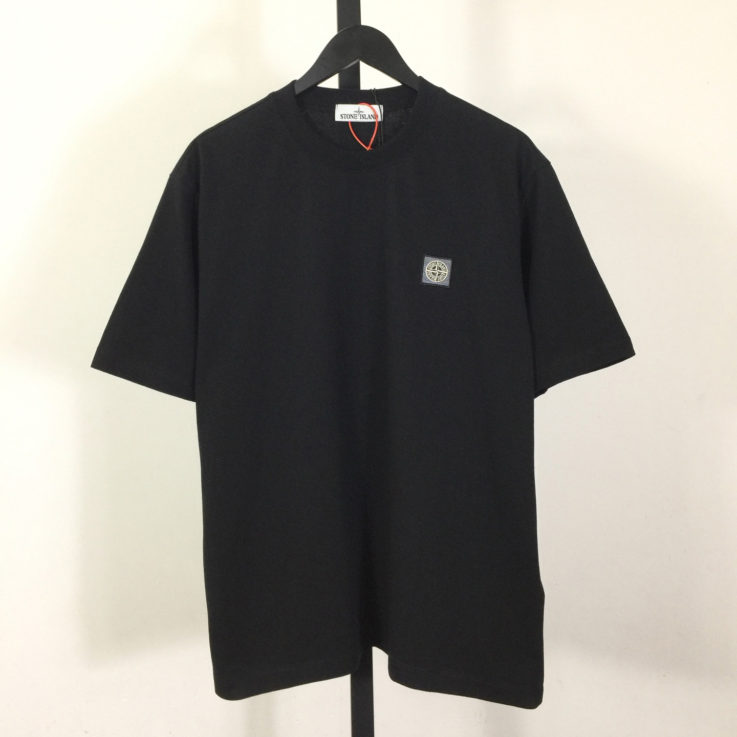 Stone Island Black 2100237 Organic Cotton Jersey 'Fissato' Effect - DopestKickz