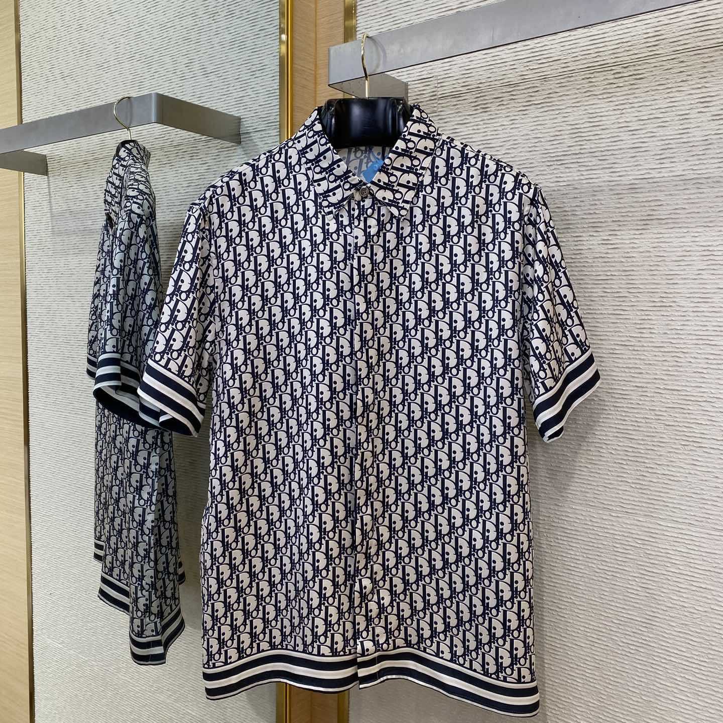 Dior Dior Oblique Short-Sleeved Shirt And Short - DopestKickz