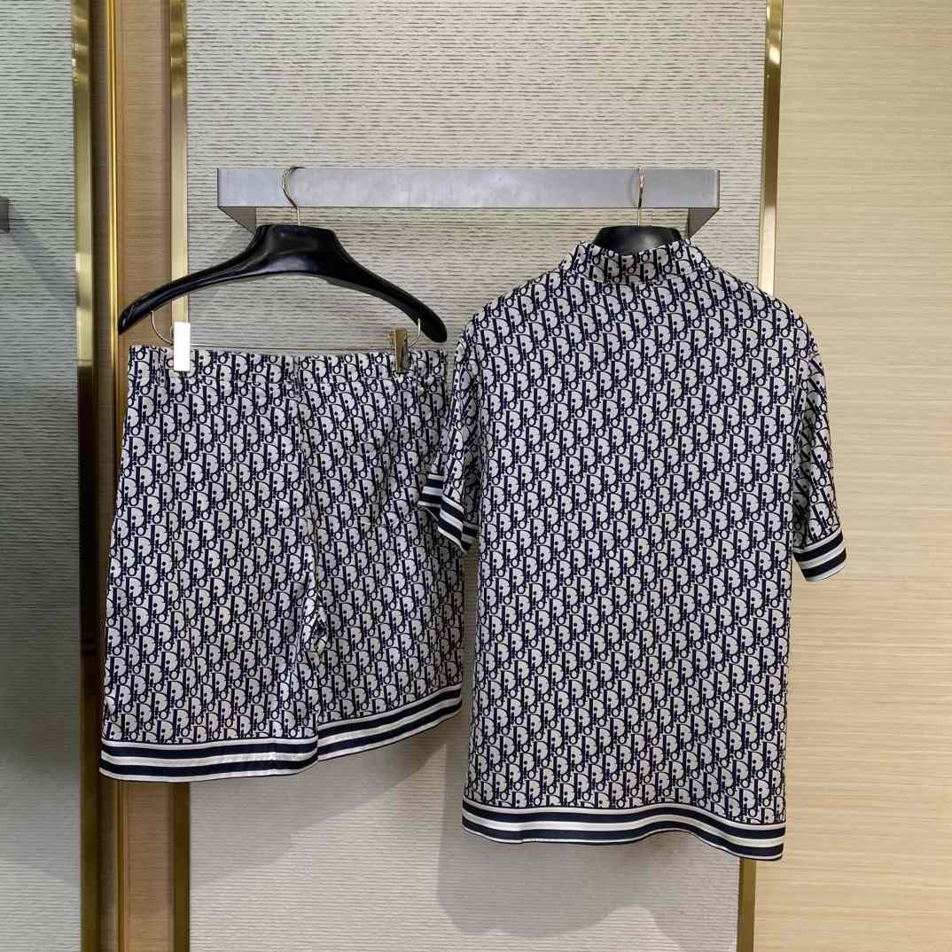 Dior Dior Oblique Short-Sleeved Shirt And Short - DopestKickz