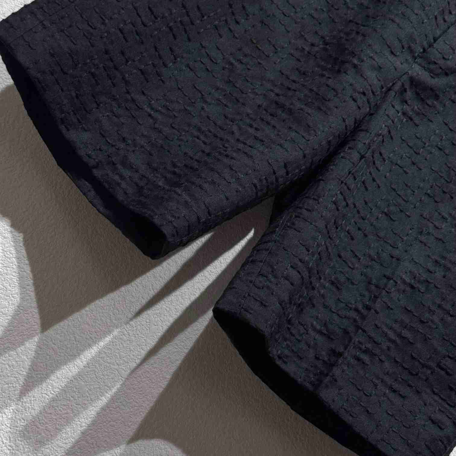 Fendi Black Linen FF jacquard Short - DopestKickz