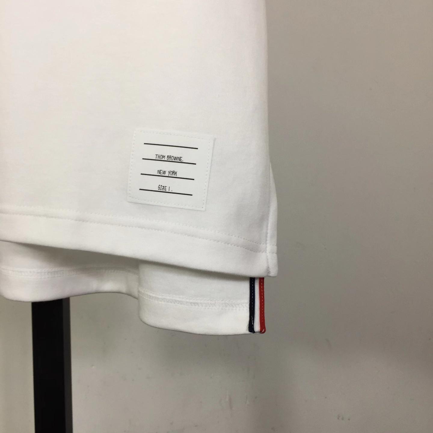 Thom Browne Cotton Rugby Short Sleeve Tee - DopestKickz