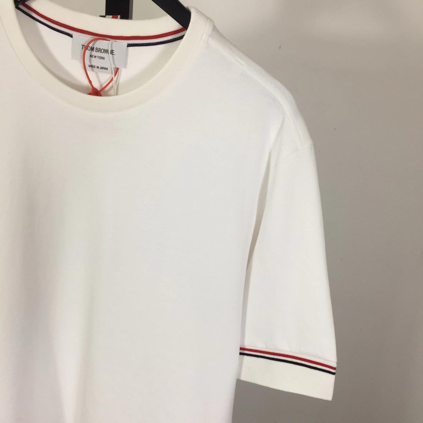 Thom Browne Cotton Rugby Short Sleeve Tee - DopestKickz