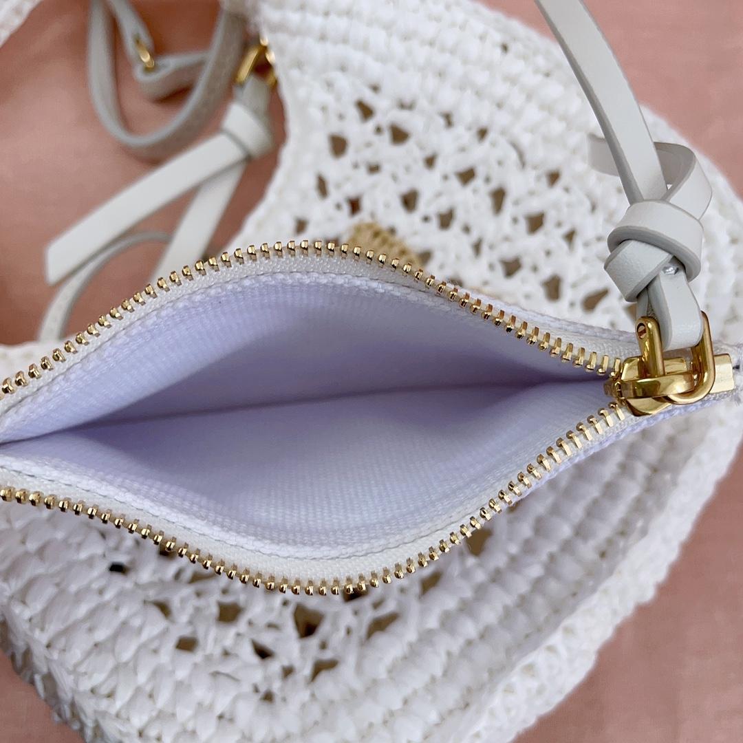 Miu Miu Wander Crochet-knit Shoulder Bag - DopestKickz