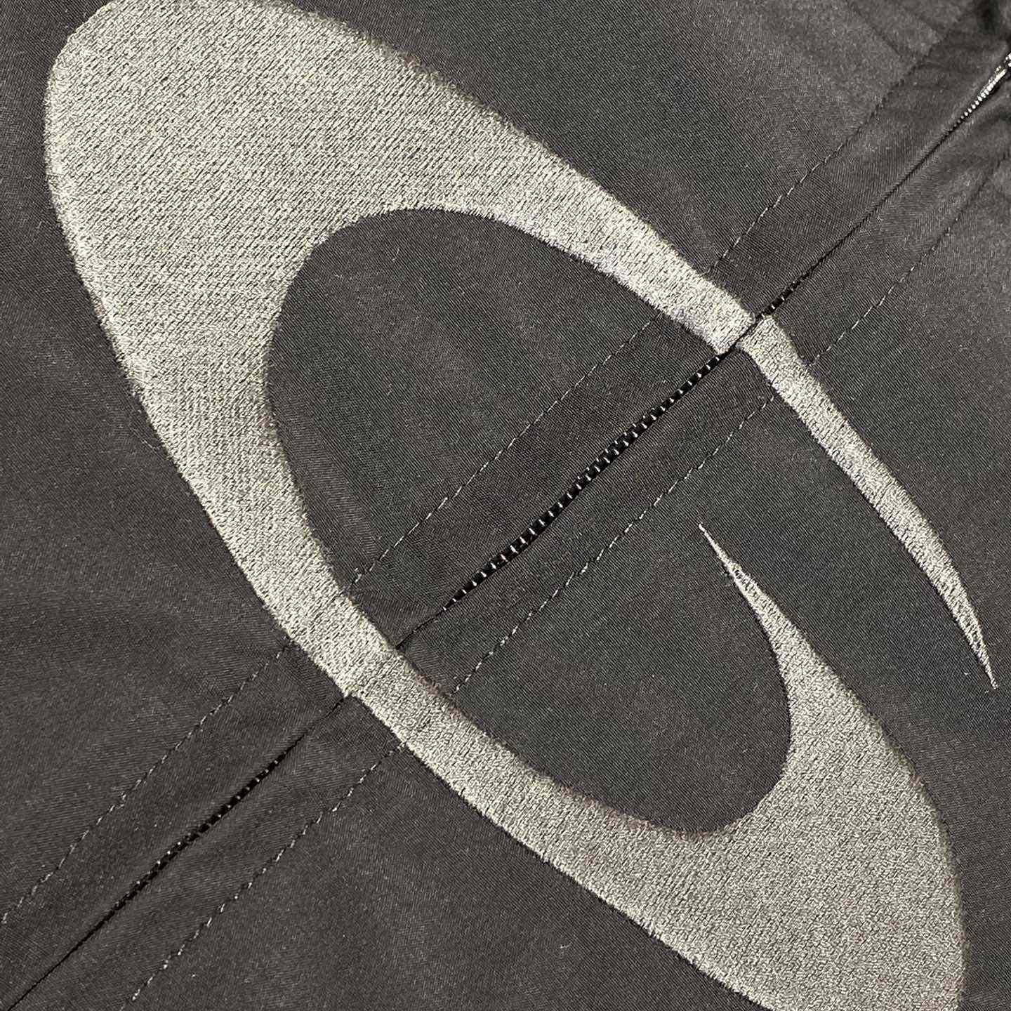 Balenciaga Loop Sports Icon Large Tracksuit Jacket In Black And Grey  - DopestKickz