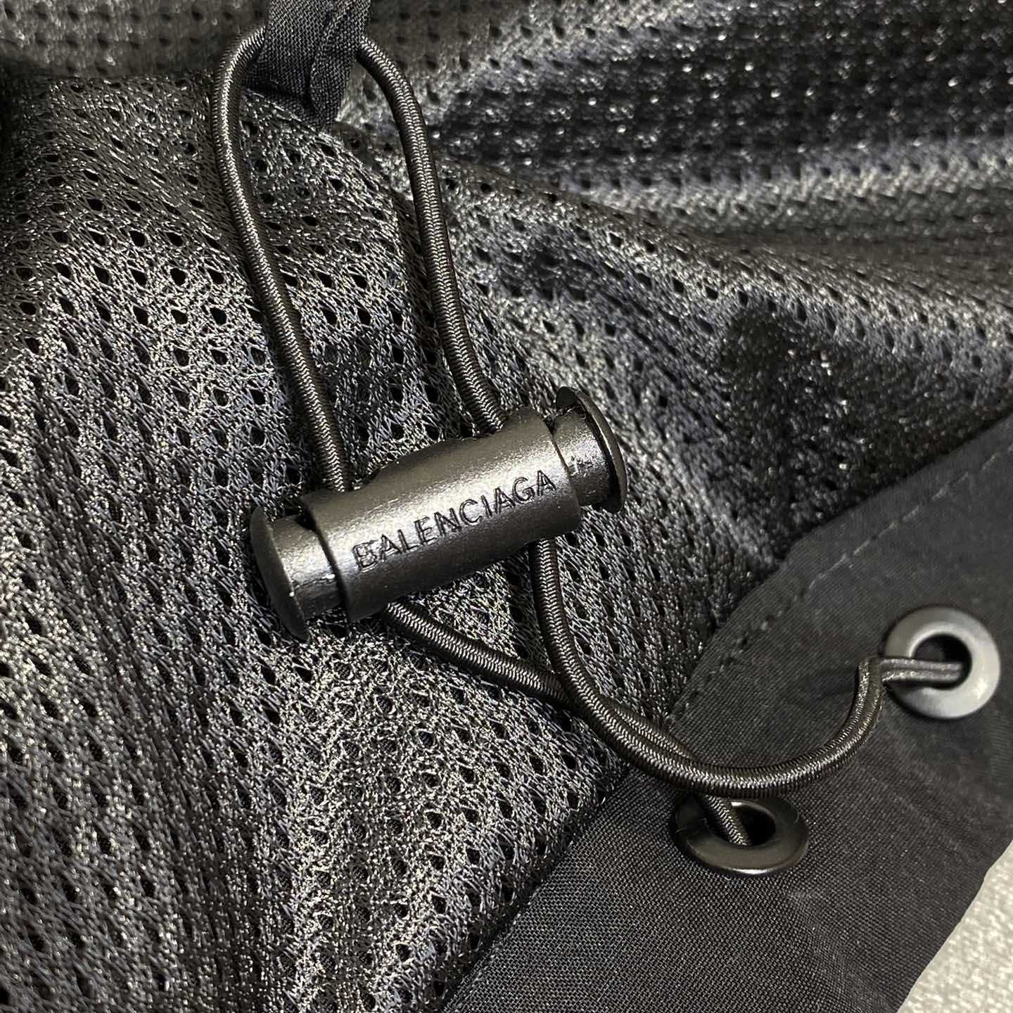 Balenciaga Loop Sports Icon Large Tracksuit Jacket In Black And Grey  - DopestKickz