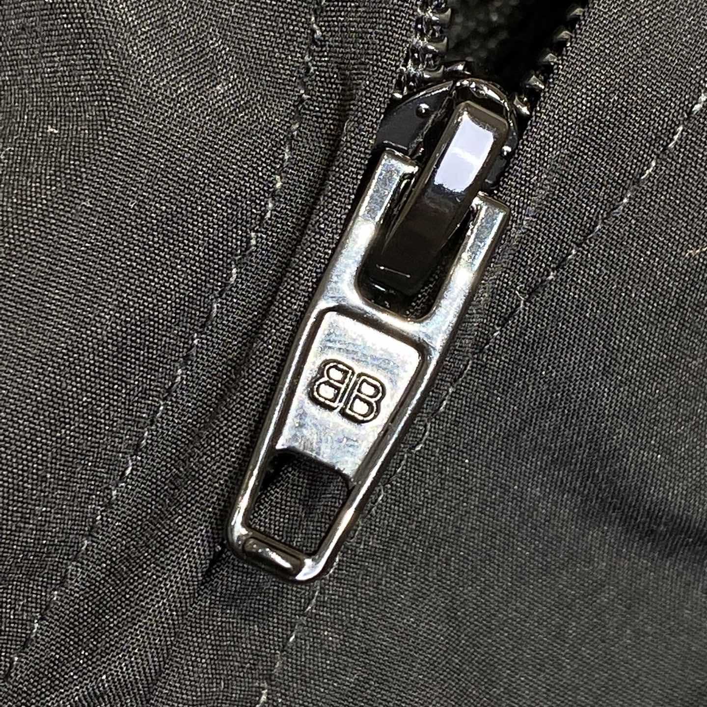 Balenciaga Loop Sports Icon Large Tracksuit Jacket In Black And Grey  - DopestKickz
