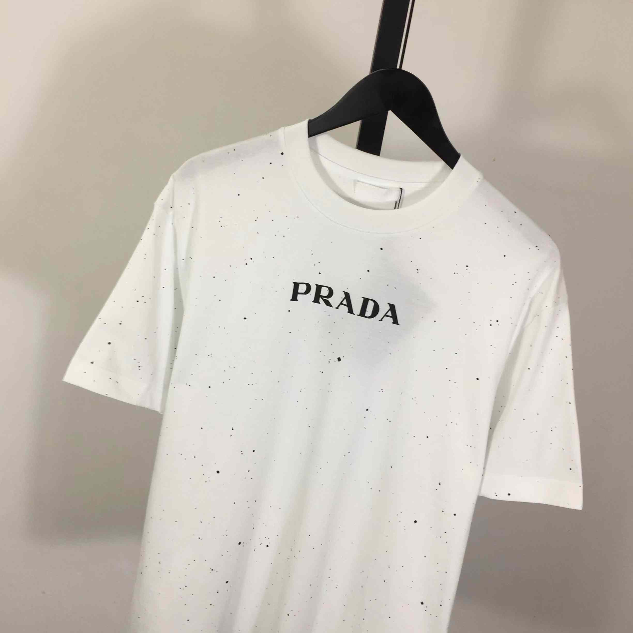 Prada Logo Cotton T-shirt - DopestKickz