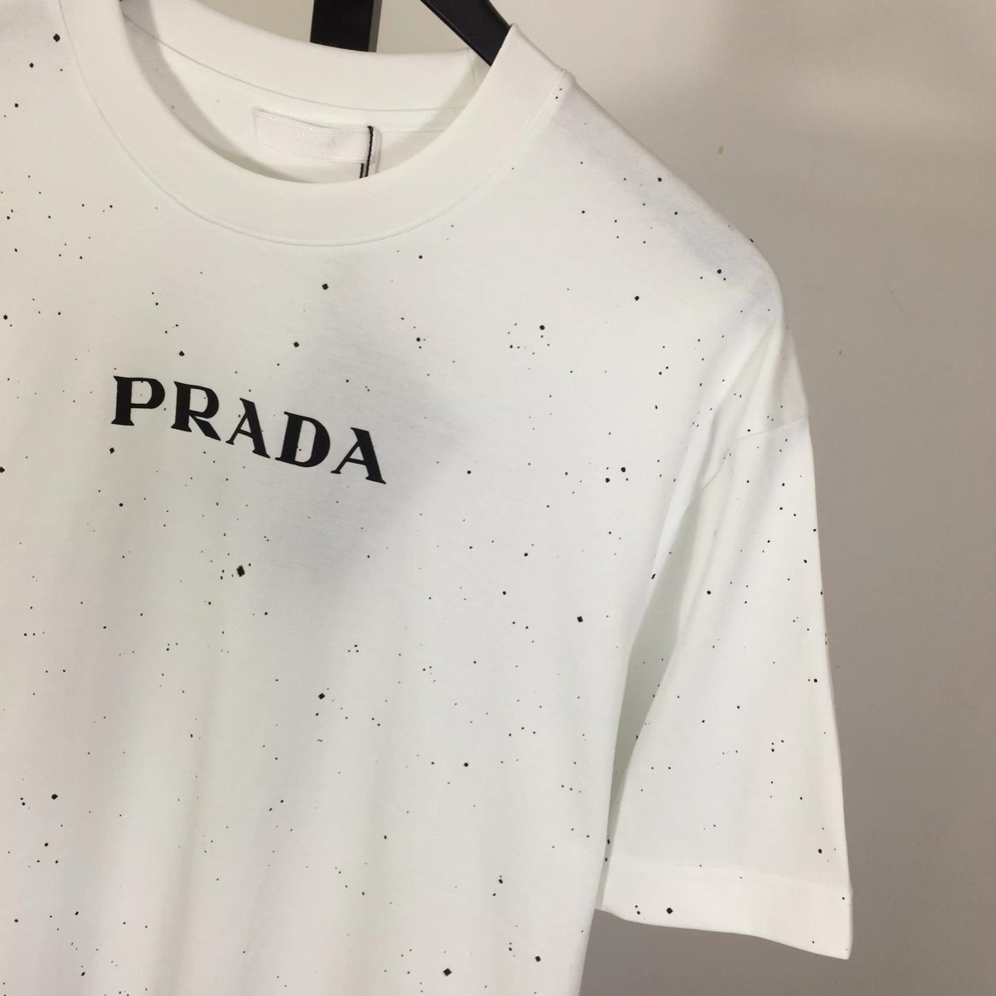 Prada Logo Cotton T-shirt - DopestKickz