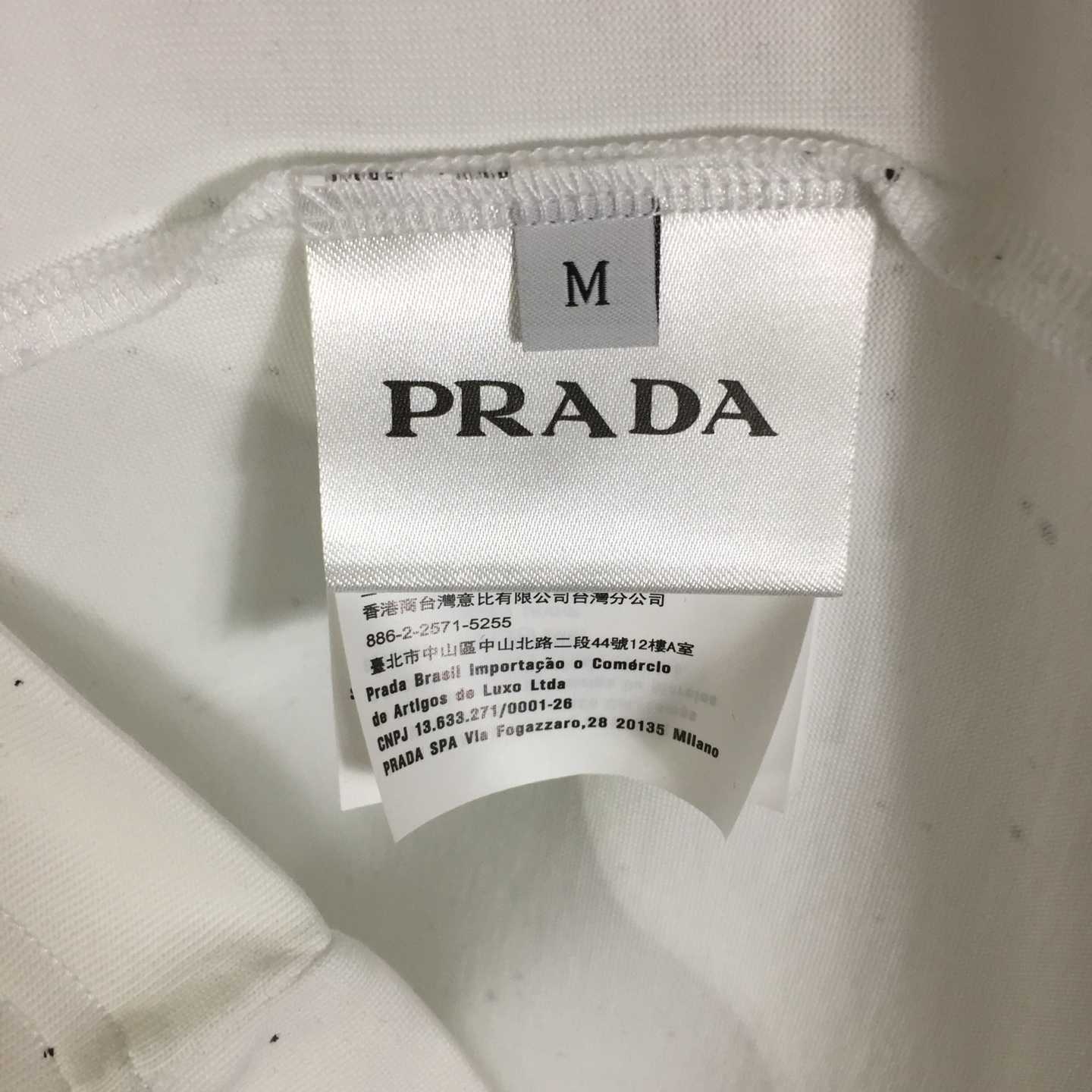 Prada Logo Cotton T-shirt - DopestKickz
