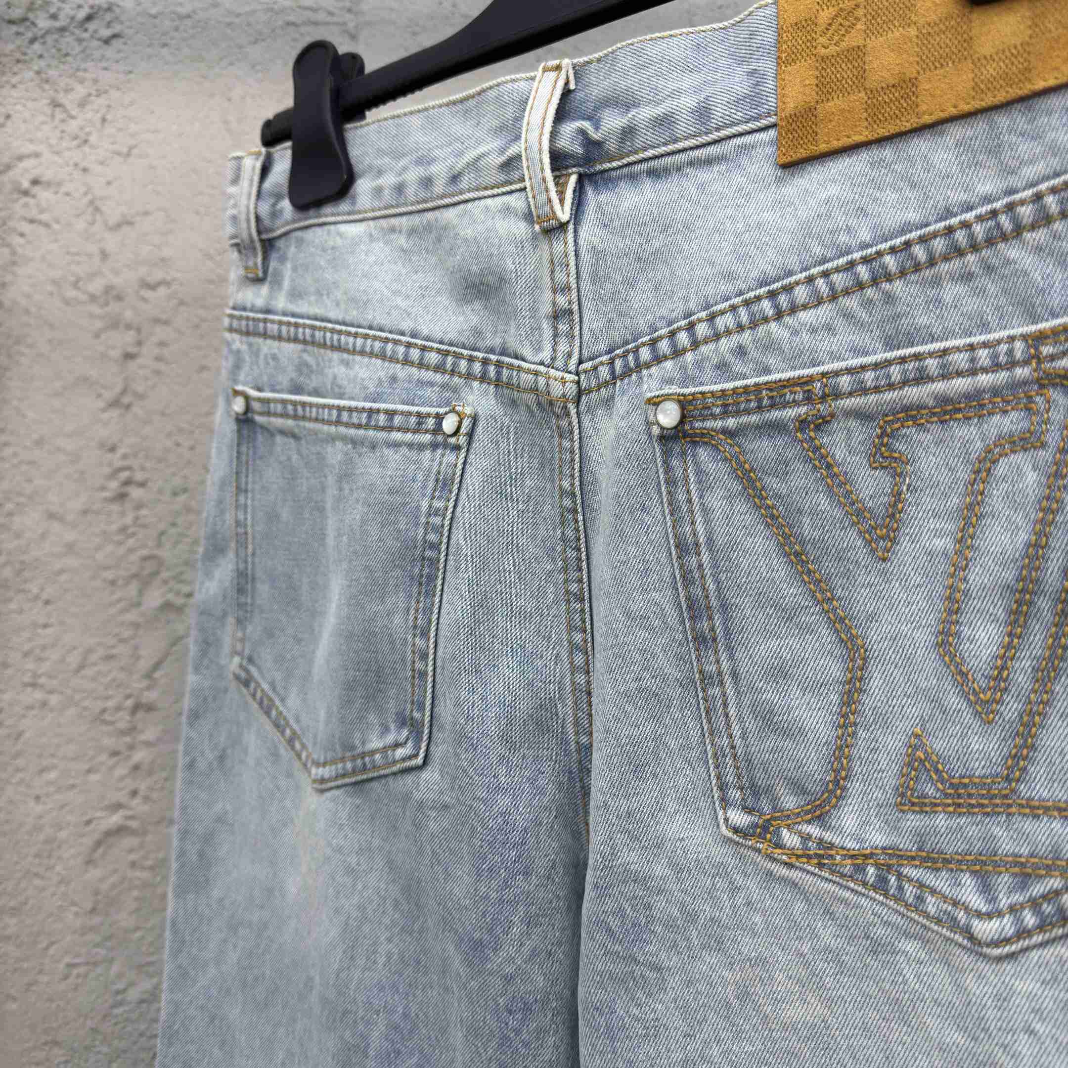 Louis Vuitton LV Denim Shorts   1AGTHU - DopestKickz