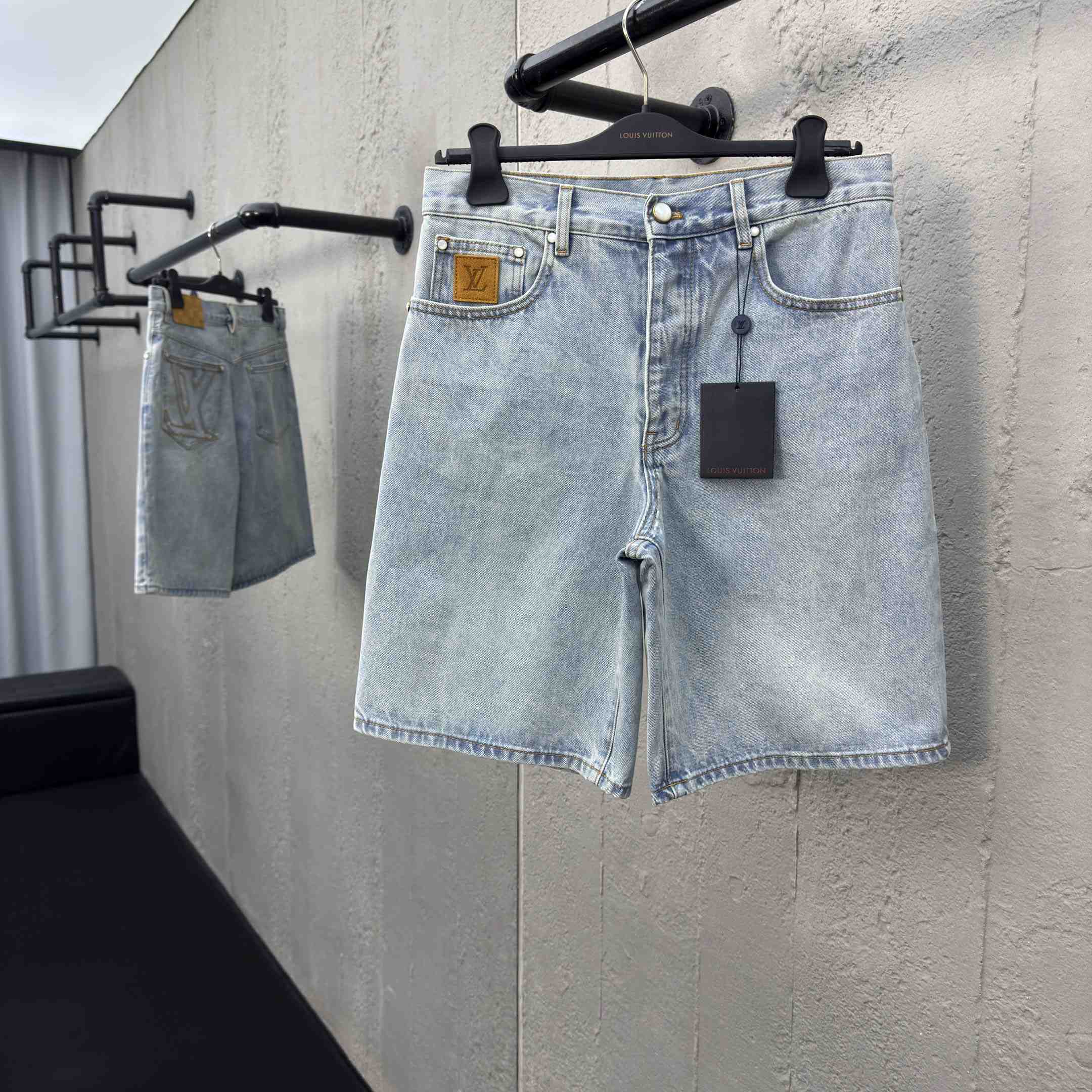 Louis Vuitton LV Denim Shorts   1AGTHU - DopestKickz