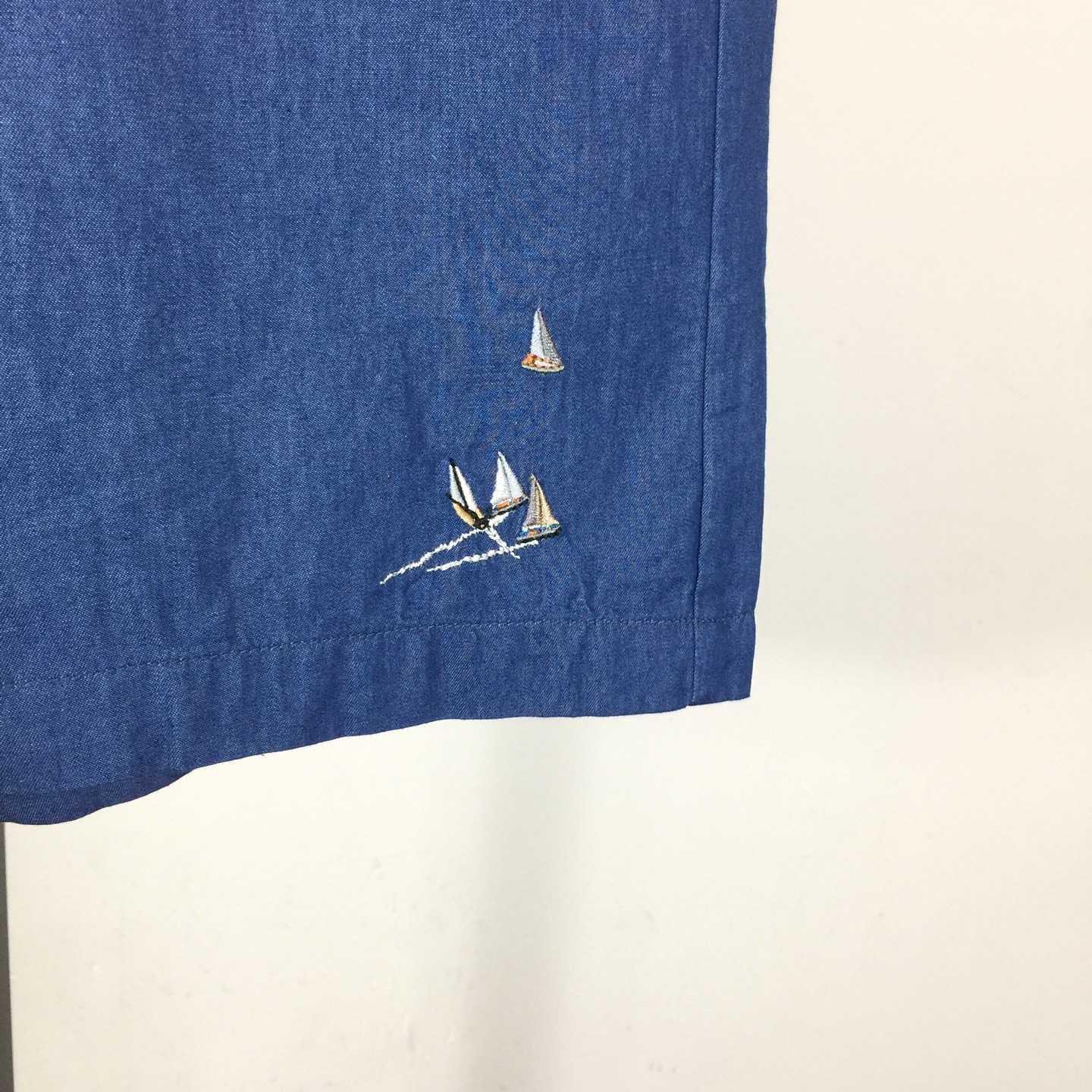 Louis Vuitton Embroidered Chambray Shorts   1AHVBT - DopestKickz