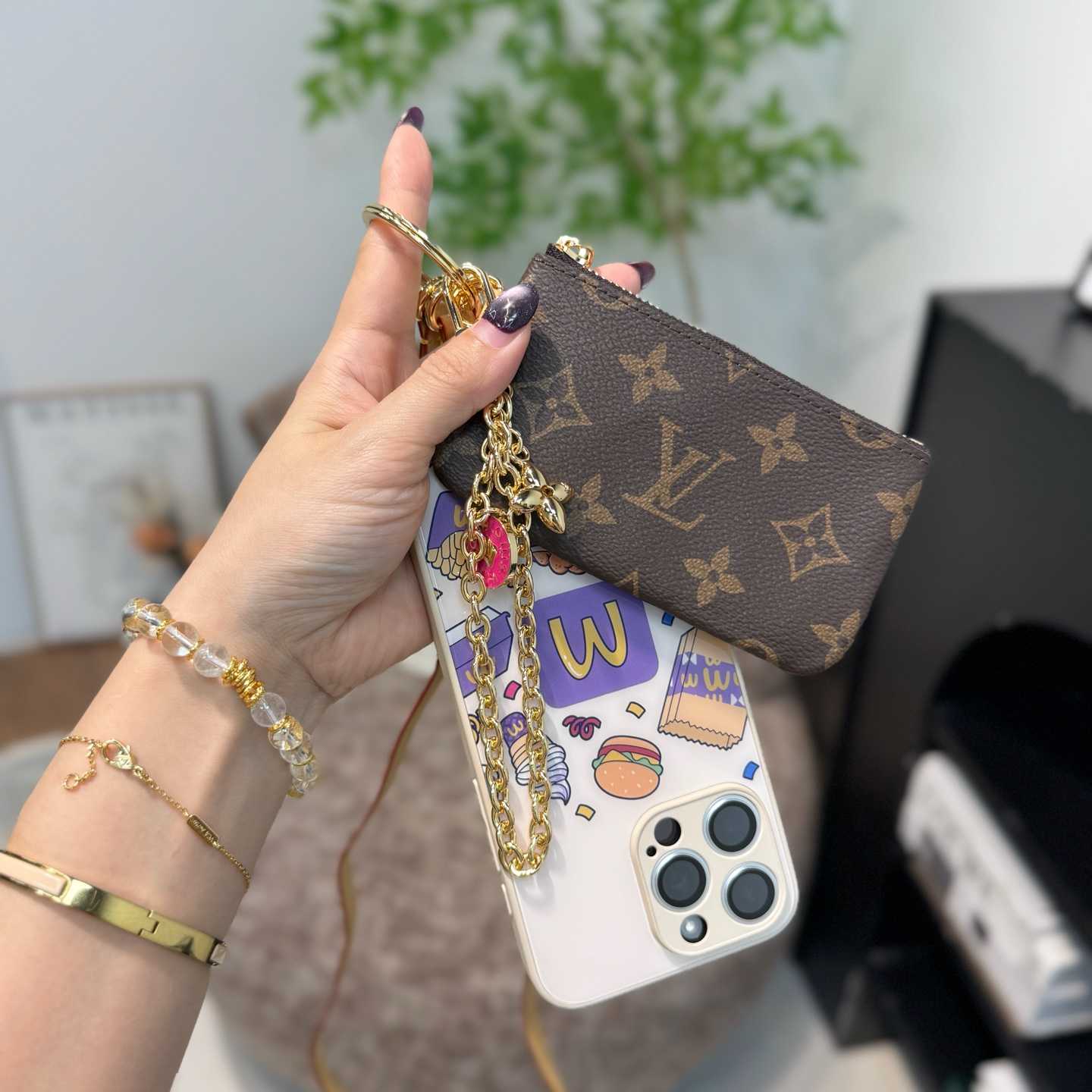Louis Vuitton Monogram Phone Holder   - DopestKickz