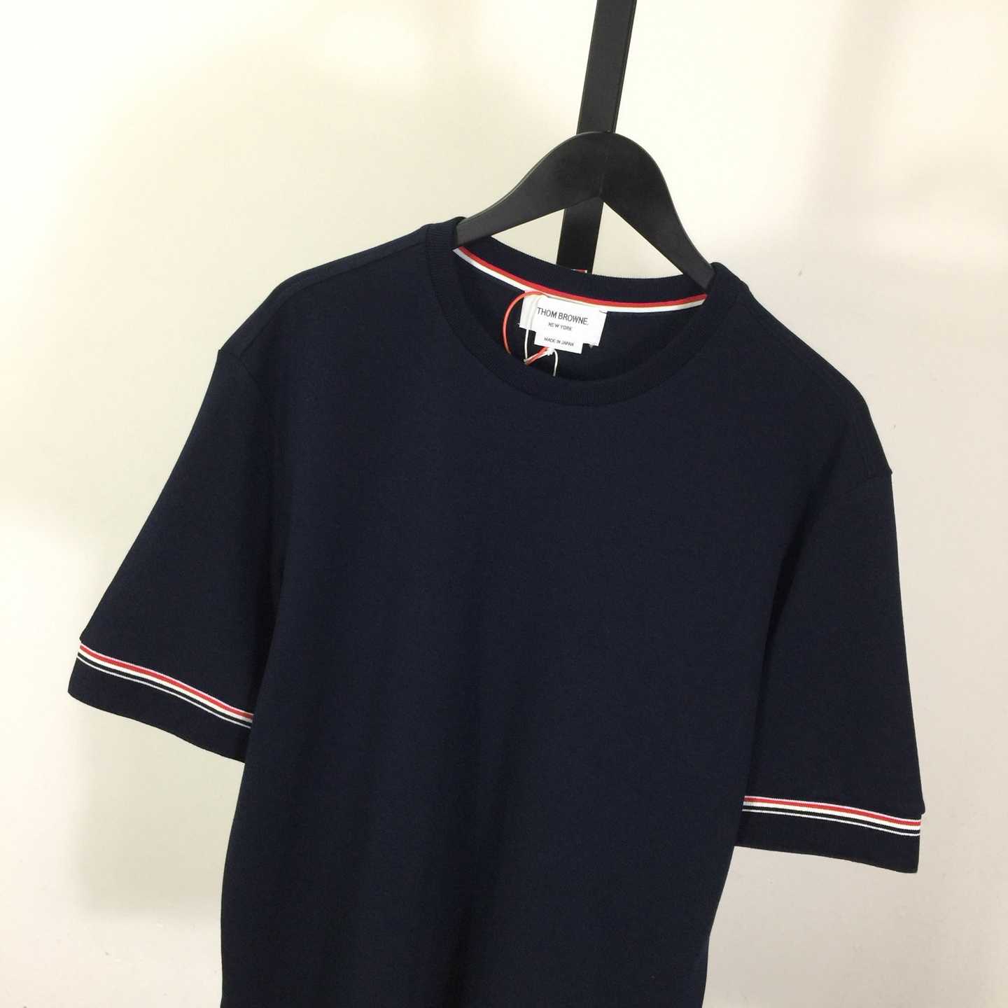 Thom Browne Cotton Rugby Short Sleeve Tee - DopestKickz