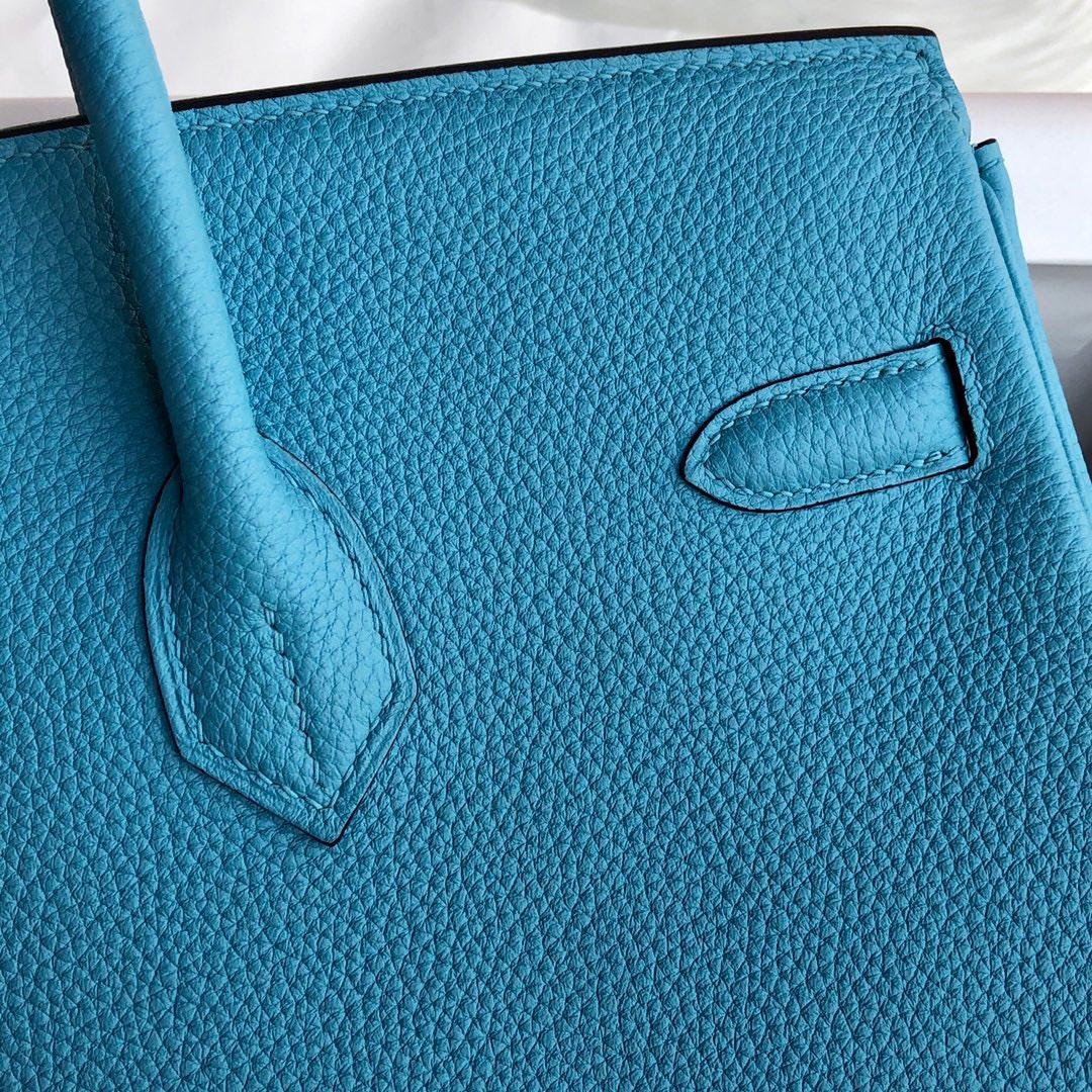Hermès Blue Mallard Togo 25 cm Birkin Bag - DopestKickz