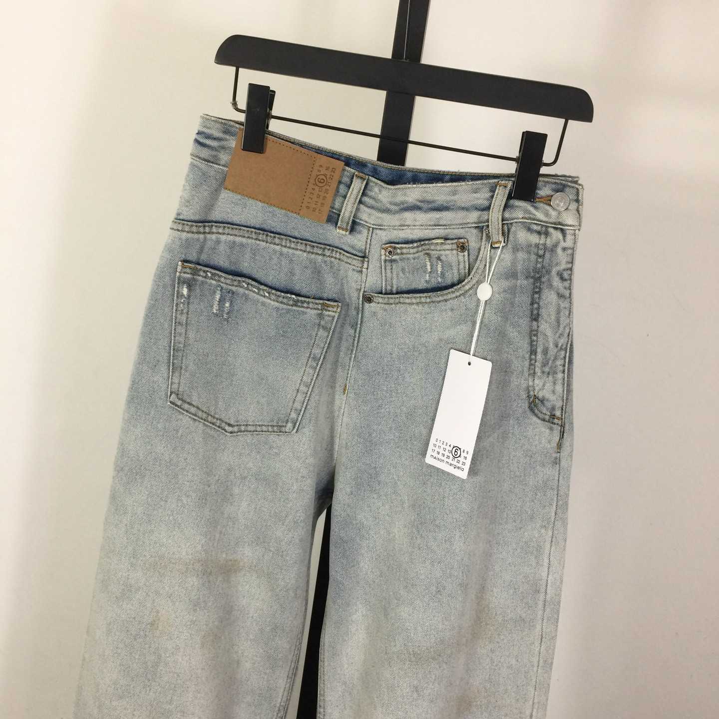 MM6 Maison Margiela Twist Wide Leg Jeans - DopestKickz