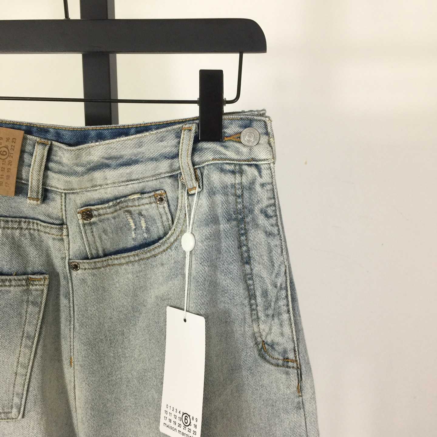 MM6 Maison Margiela Twist Wide Leg Jeans - DopestKickz
