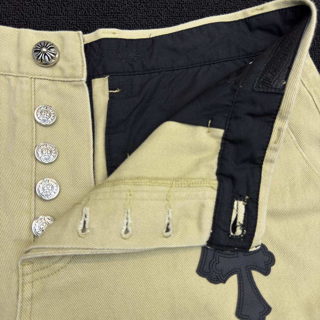 Chrome Hearts Cross Patch Chino Pants - DopestKickz