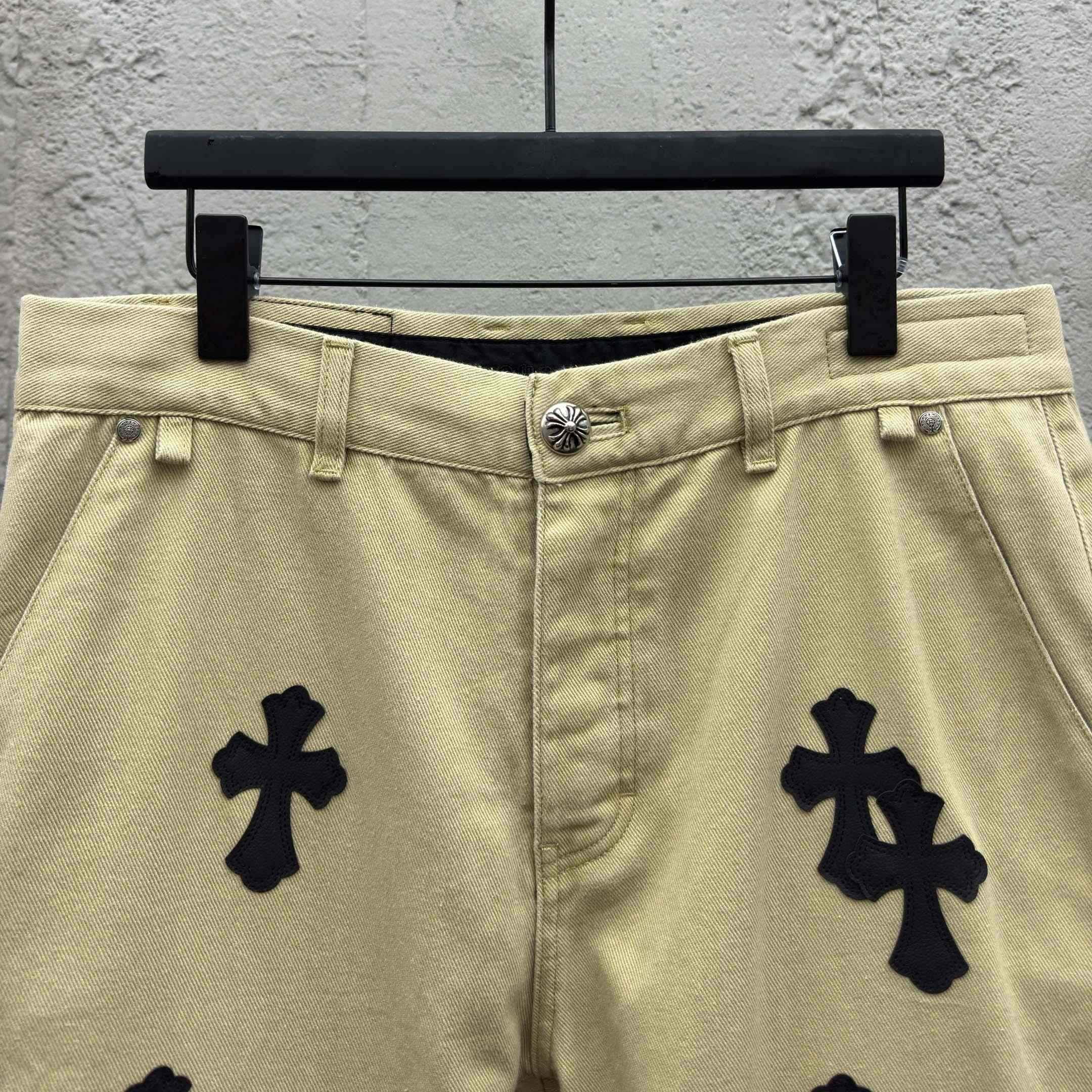 Chrome Hearts Cross Patch Chino Pants - DopestKickz