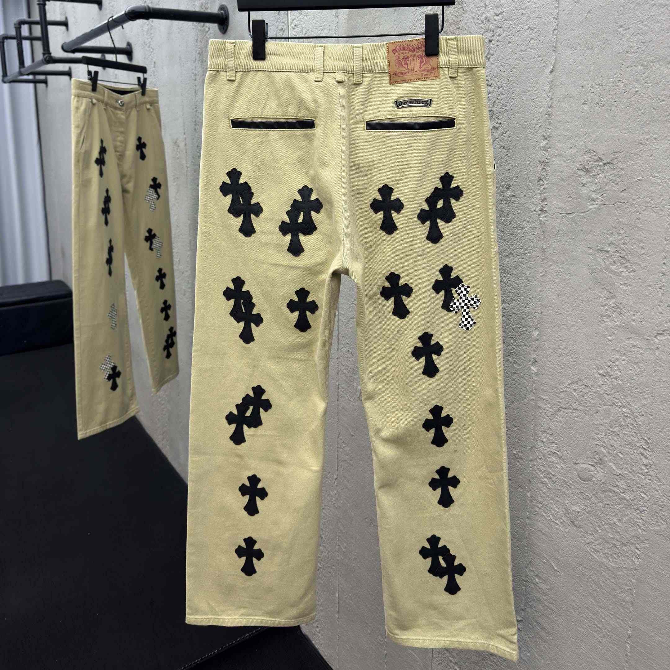 Chrome Hearts Cross Patch Chino Pants - DopestKickz