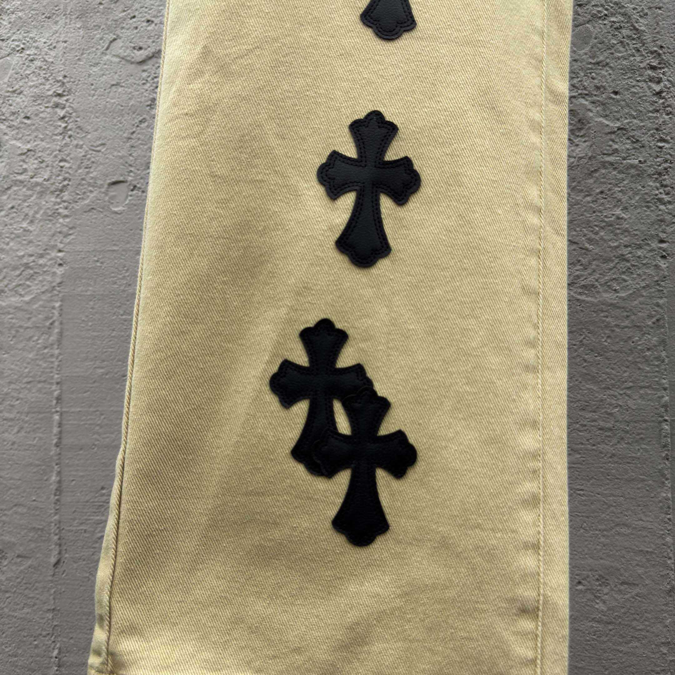 Chrome Hearts Cross Patch Chino Pants - DopestKickz