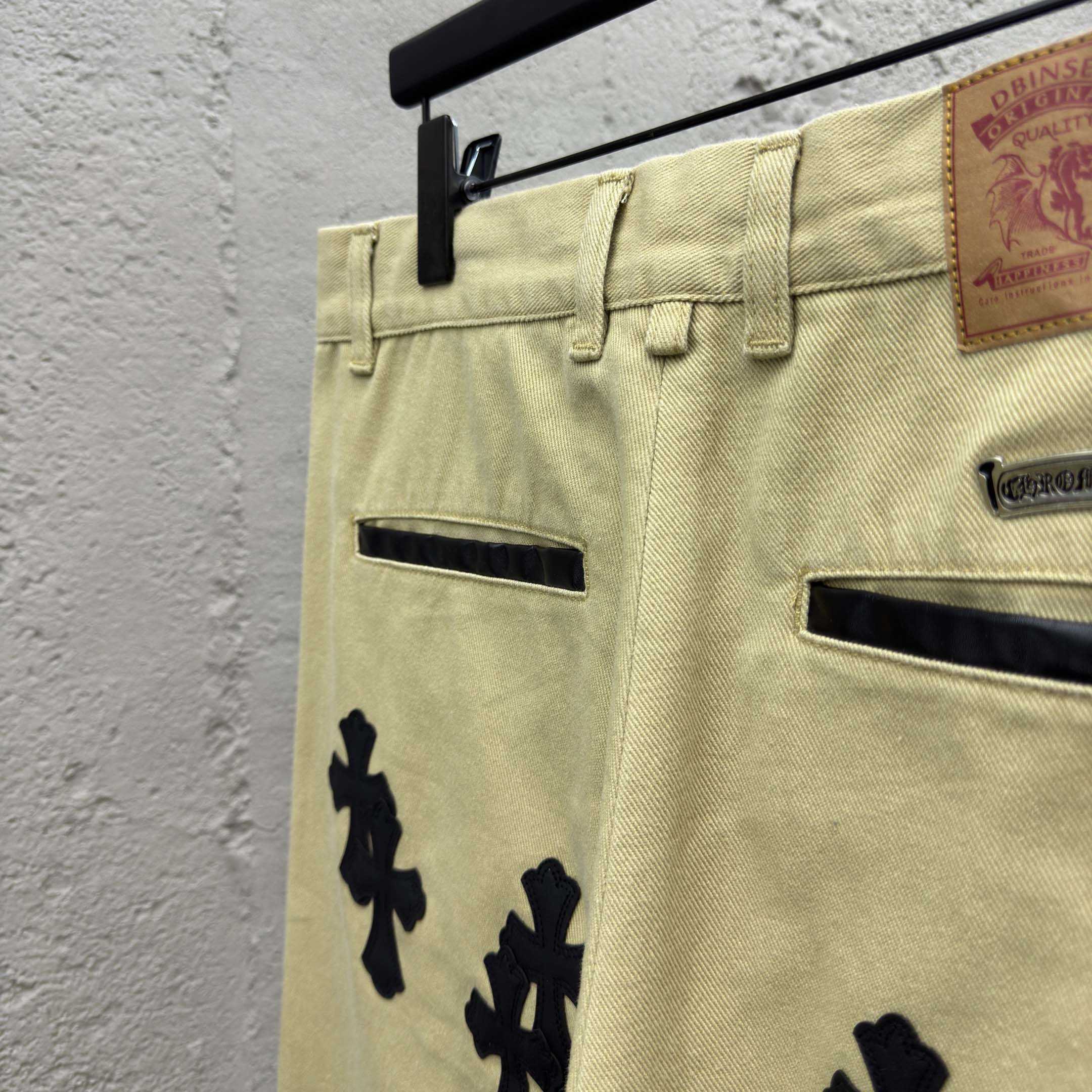 Chrome Hearts Cross Patch Chino Pants - DopestKickz