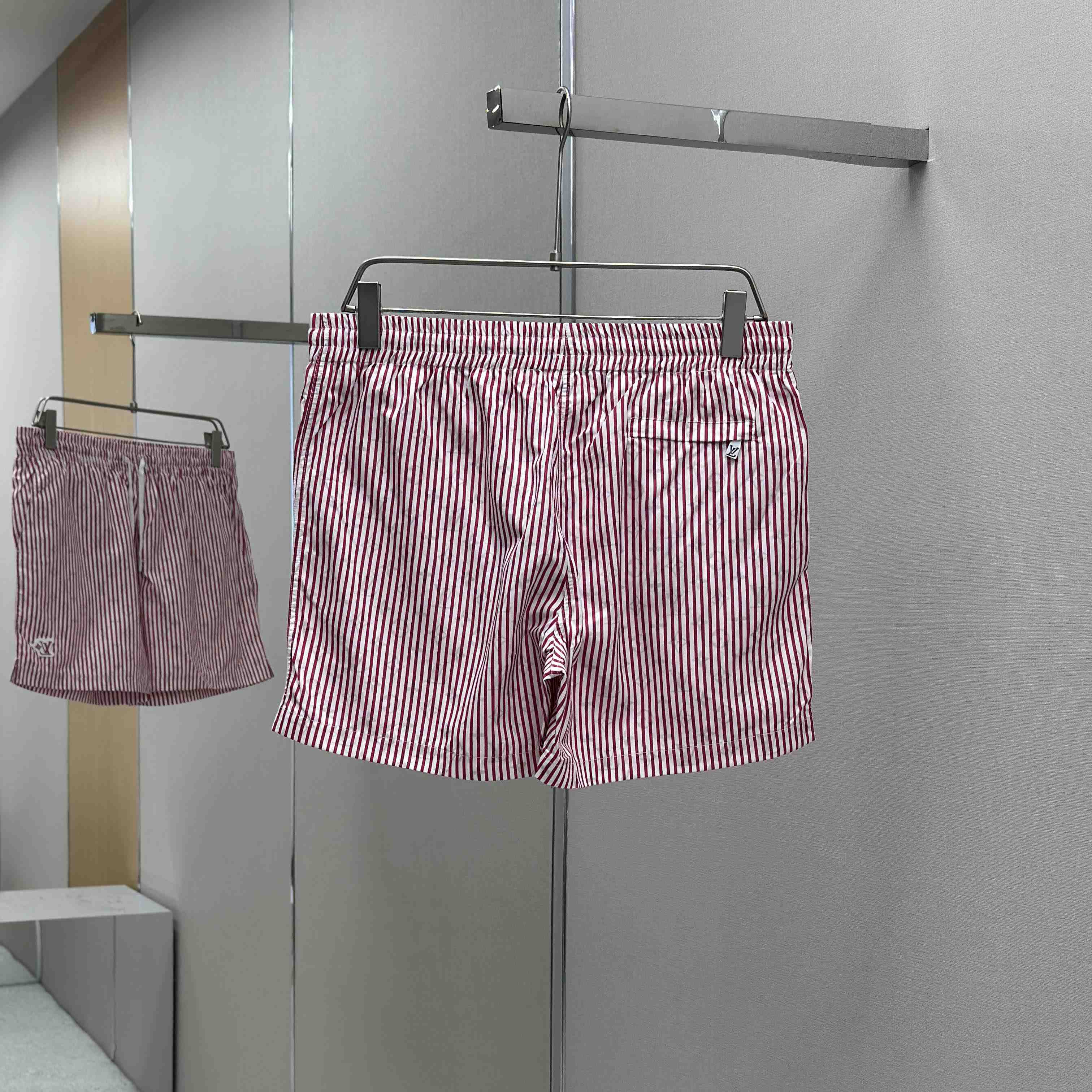 Louis Vuitton Monogram Striped Casual Shorts   1AHVS9 - DopestKickz