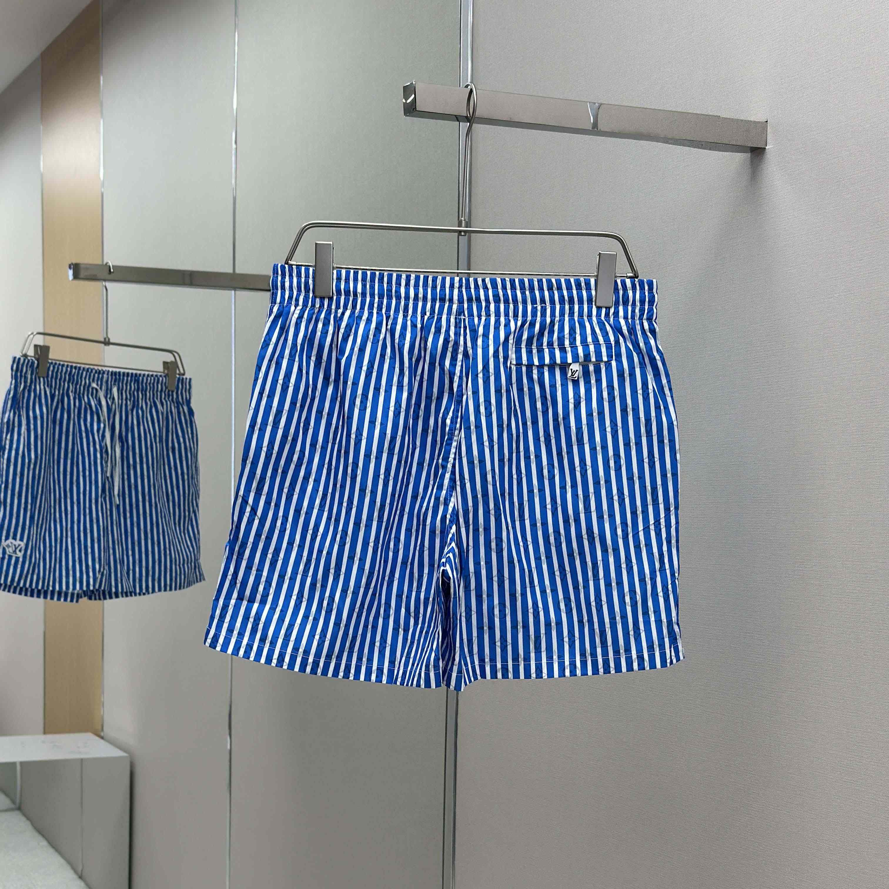 Louis Vuitton Monogram Striped Swim Shorts   1AHVZF - DopestKickz