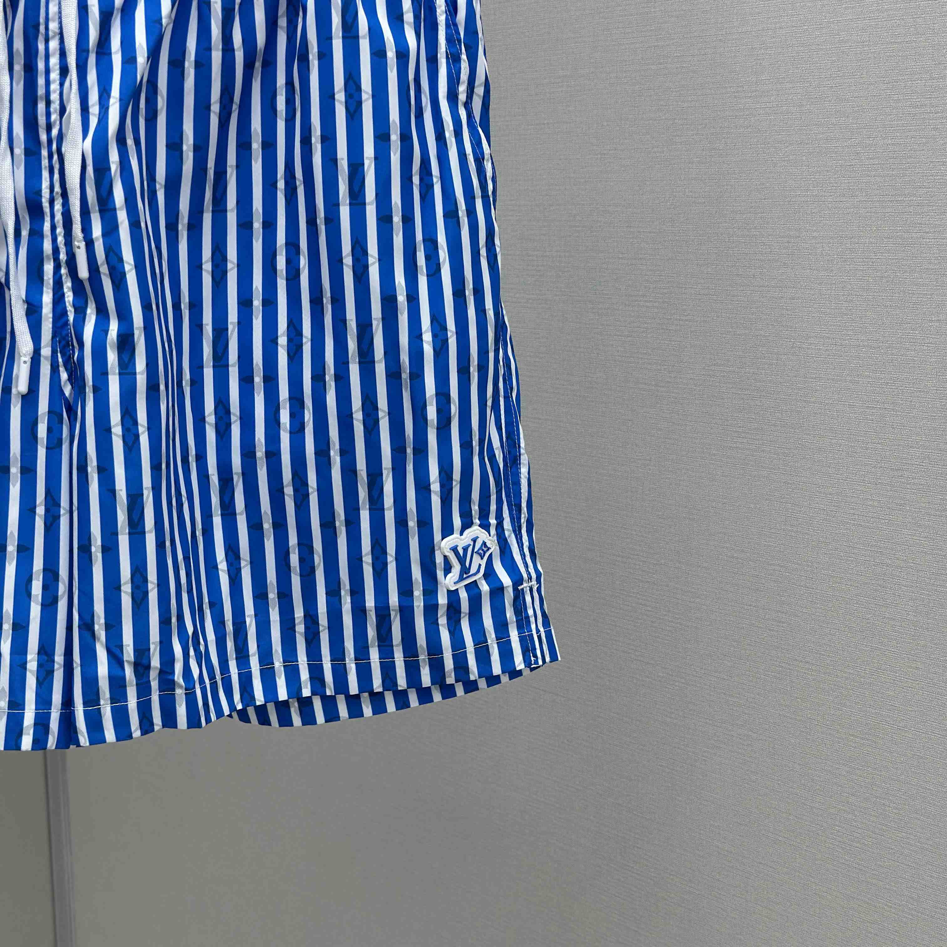 Louis Vuitton Monogram Striped Swim Shorts   1AHVZF - DopestKickz