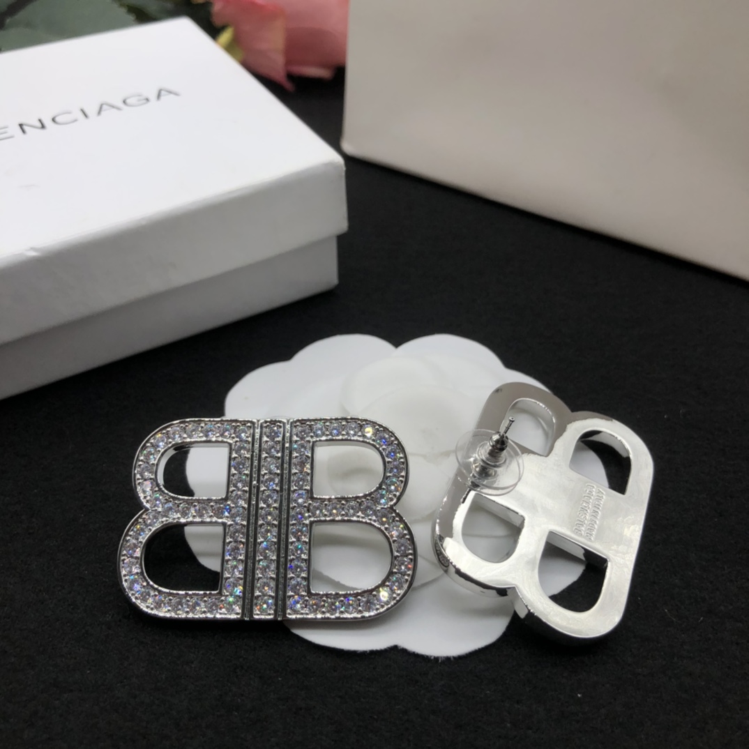 Balenciaga BB Earrings - DopestKickz